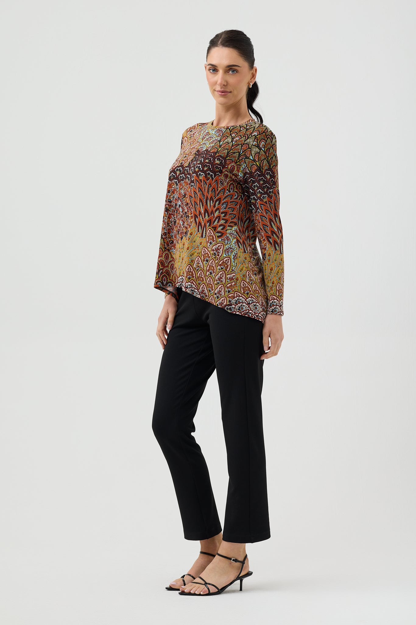 SAFFRON L/S SWING TOP