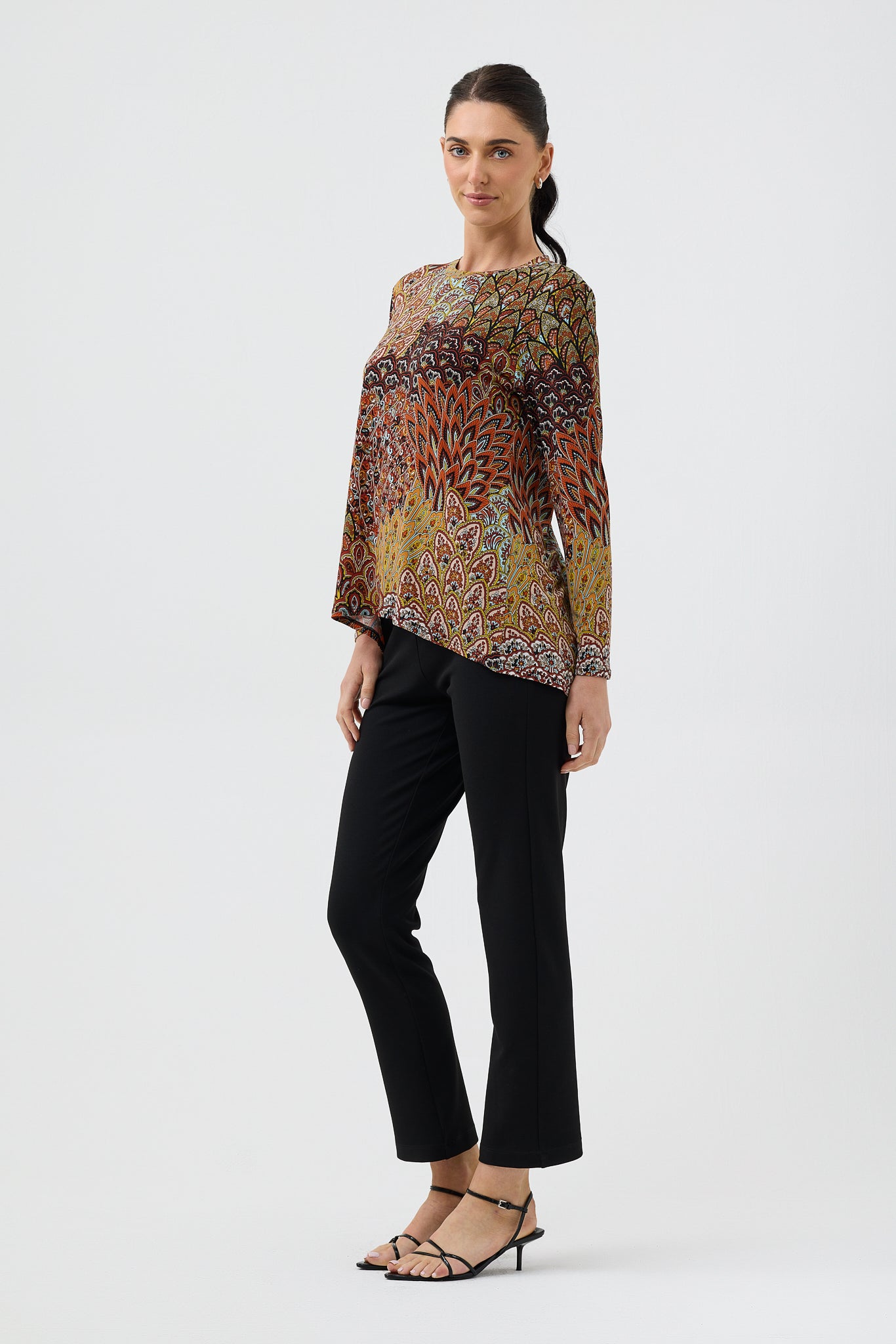 SAFFRON L/S SWING TOP