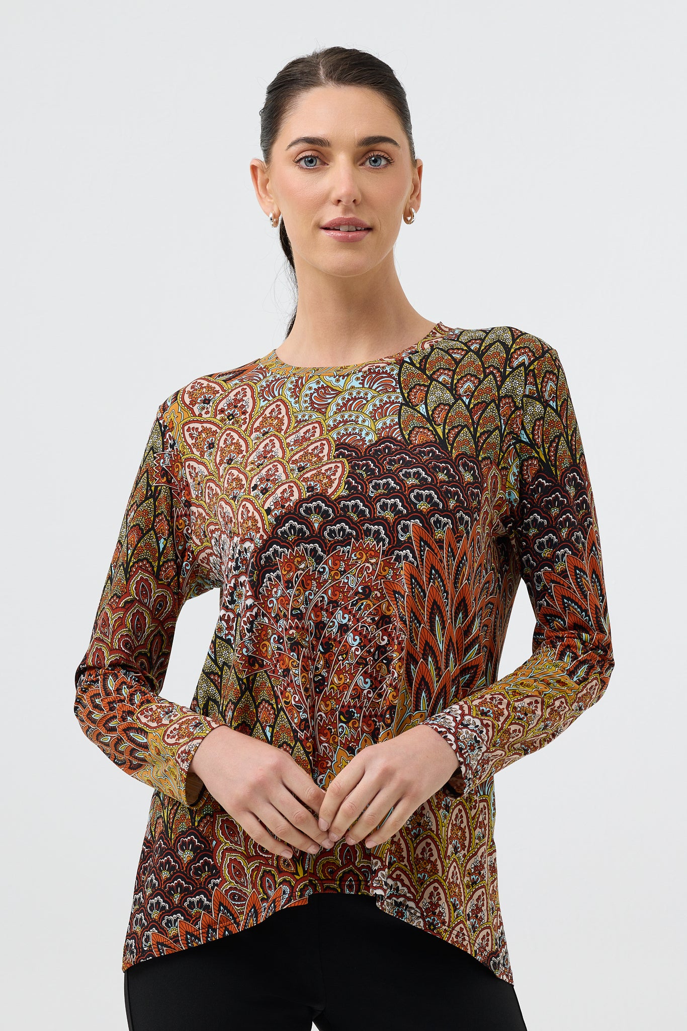 SAFFRON L/S SWING TOP