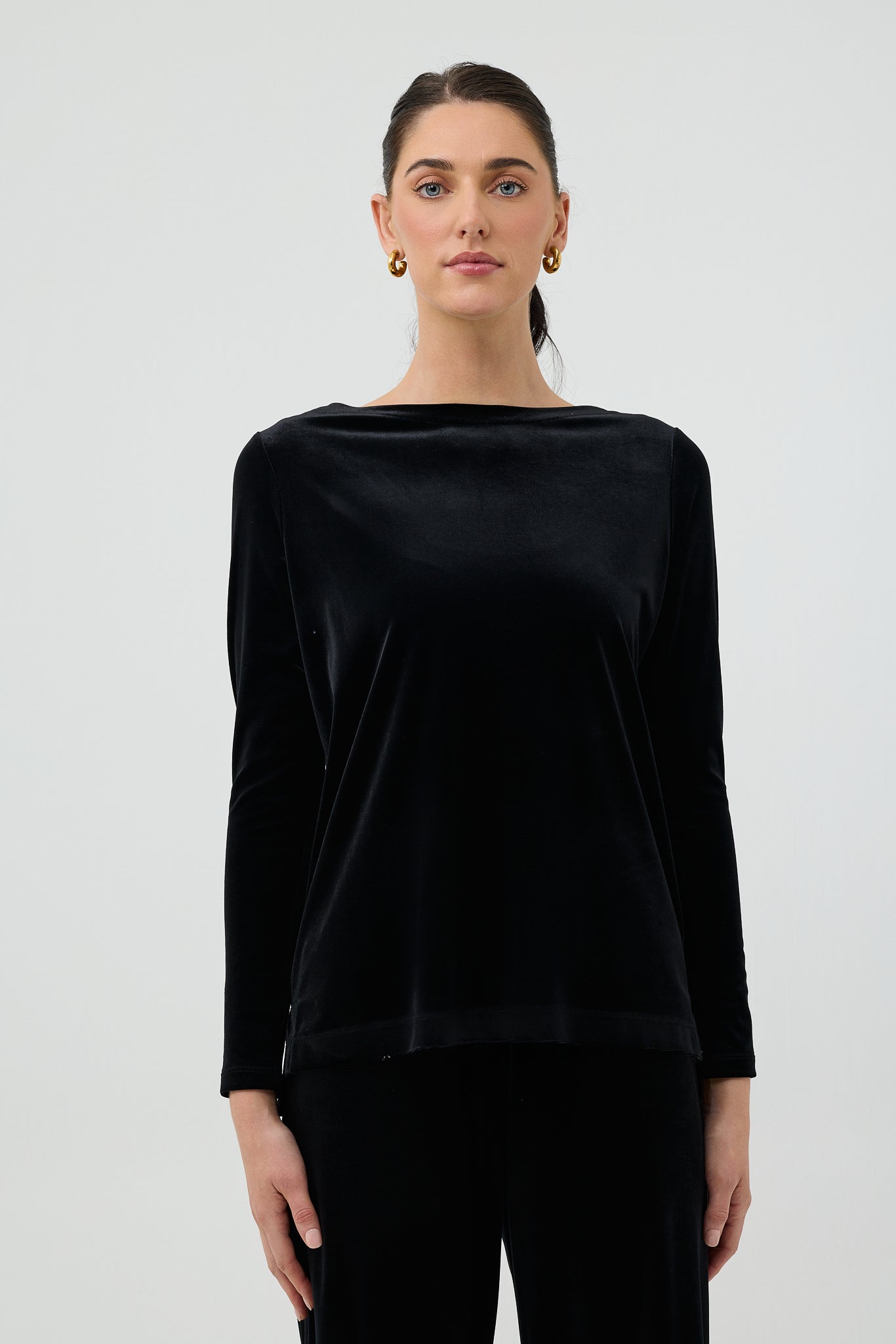 VELVET L/S BOATNECK TOP