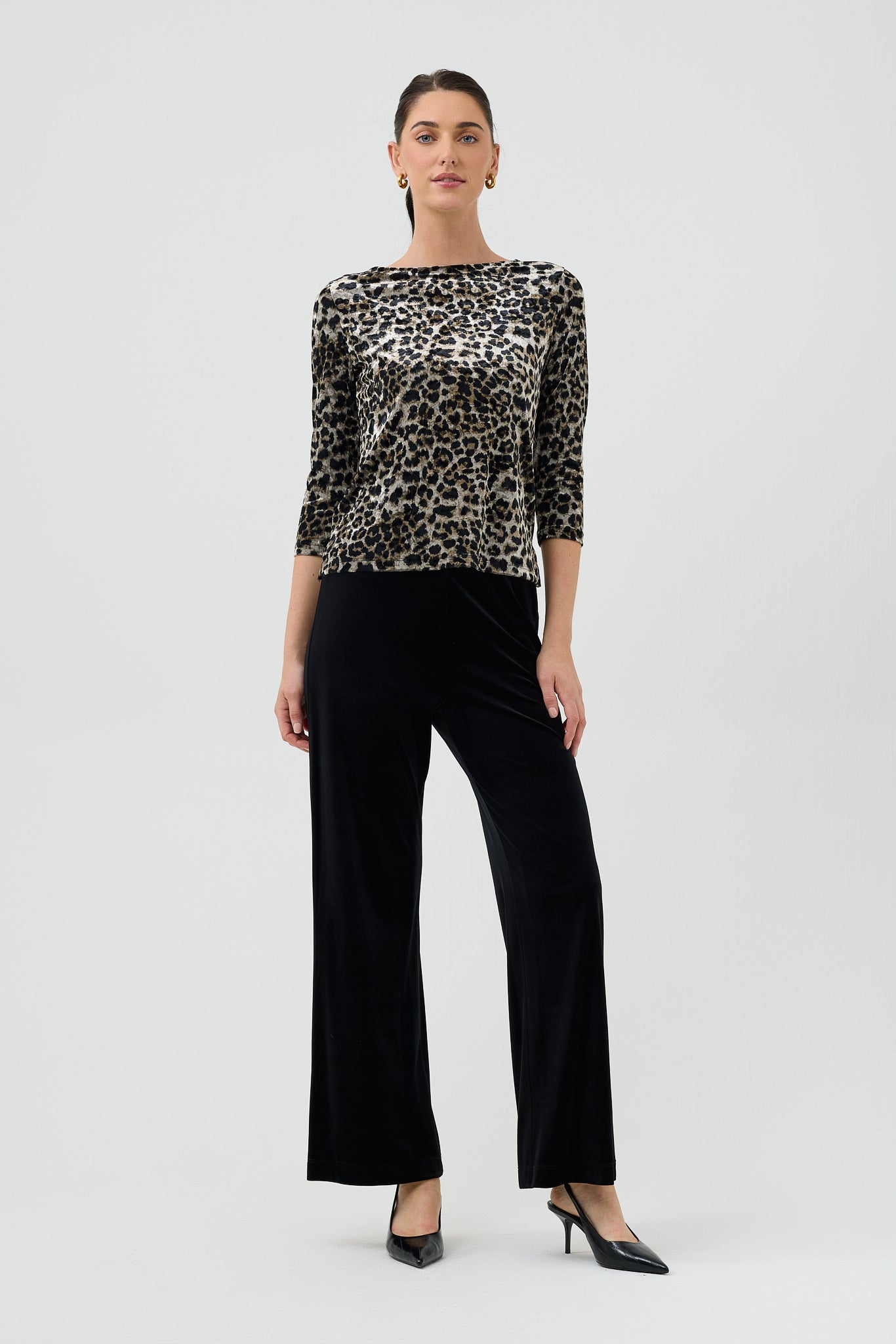 VELVET LEOPARD BOATNECK