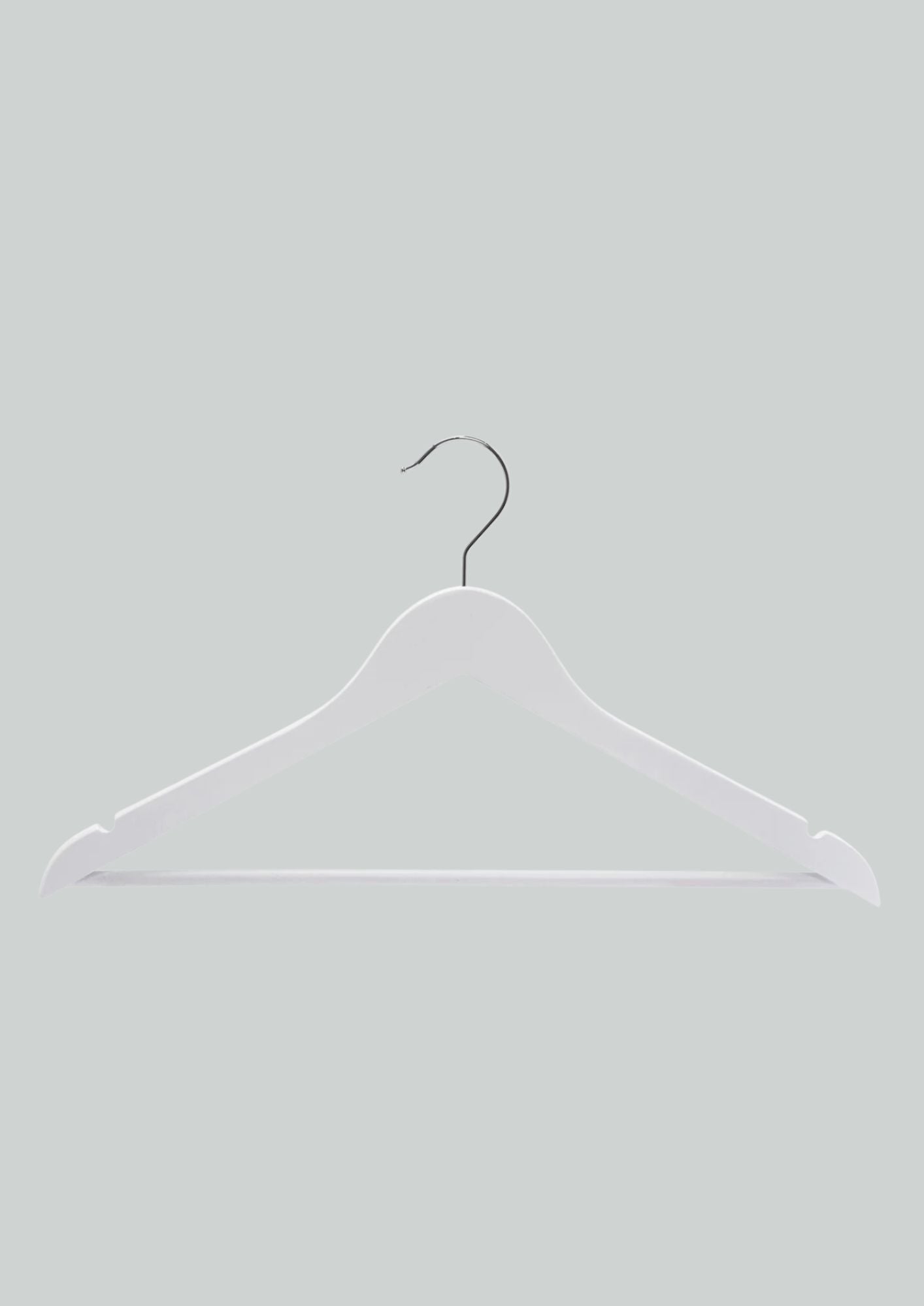 WHITE WOODEN HANGER