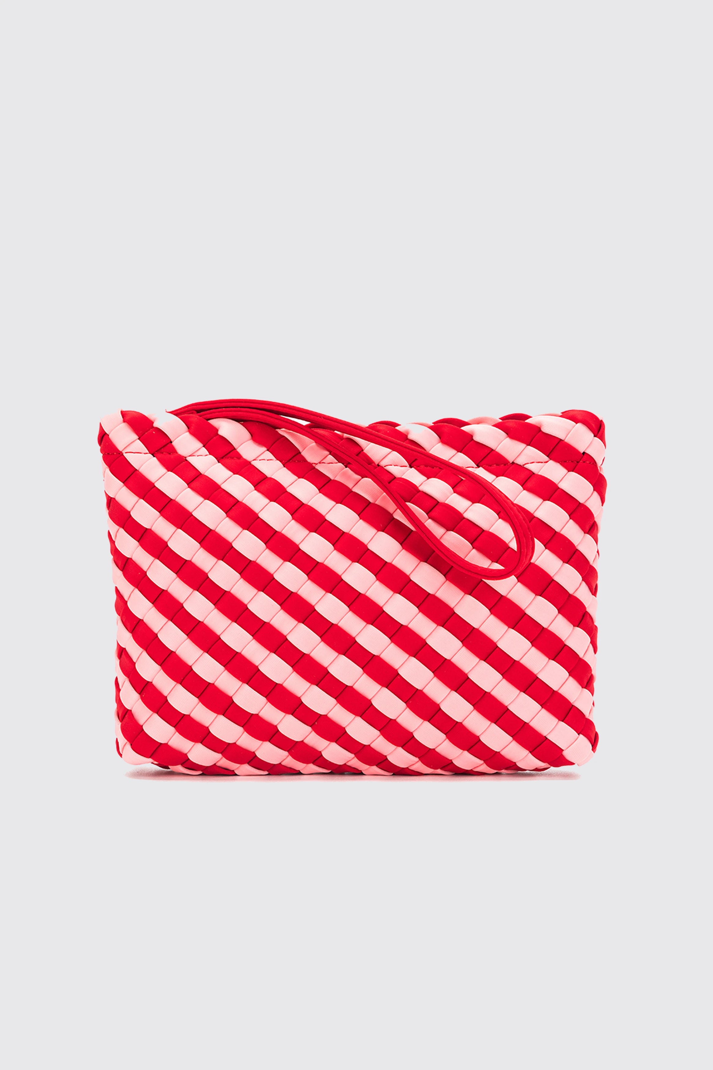 BAHAMA WOVEN TOTE PINK/RED