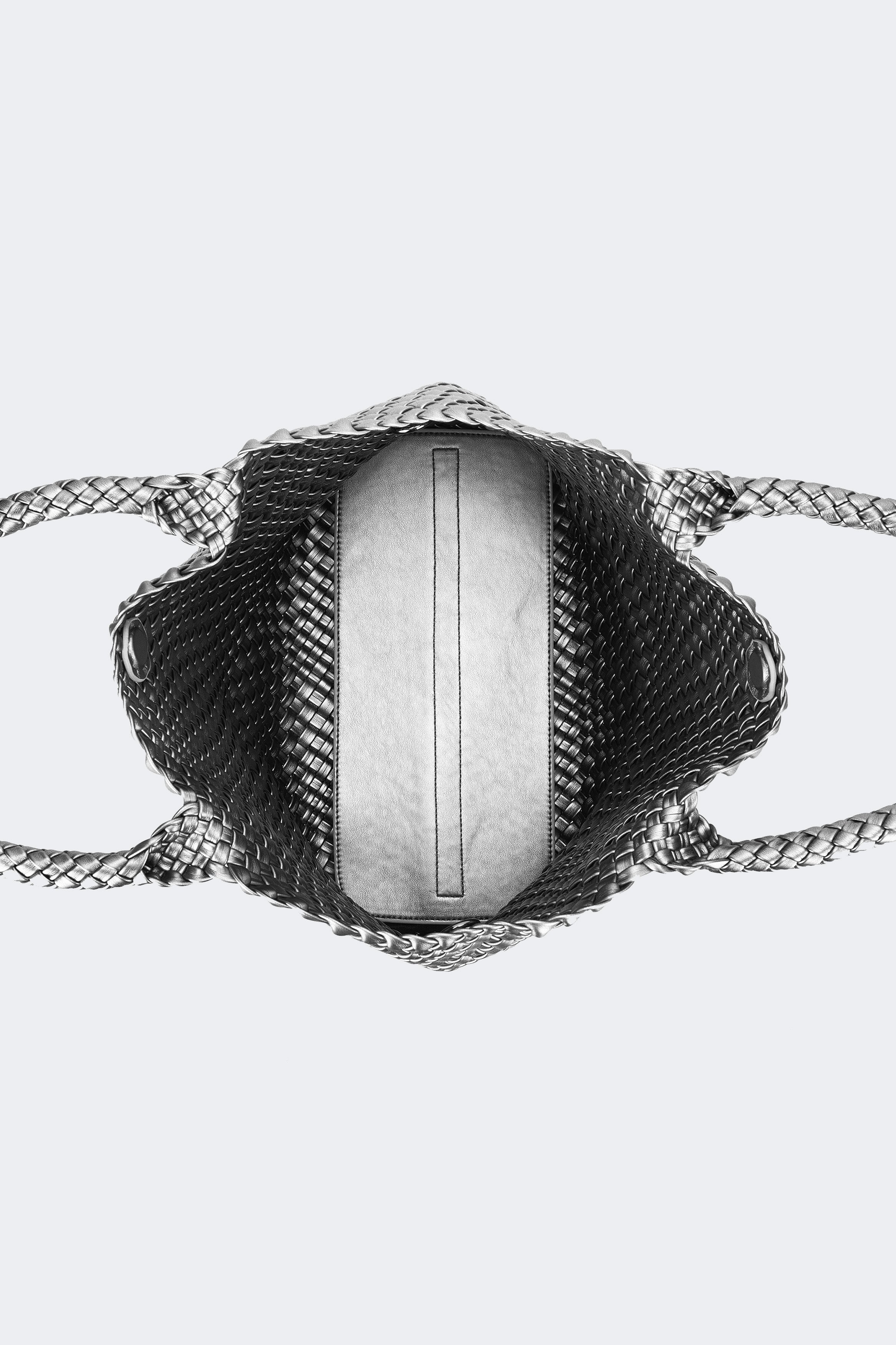 ST MORITZ 2 PIECE WOVEN BAG PEWTER