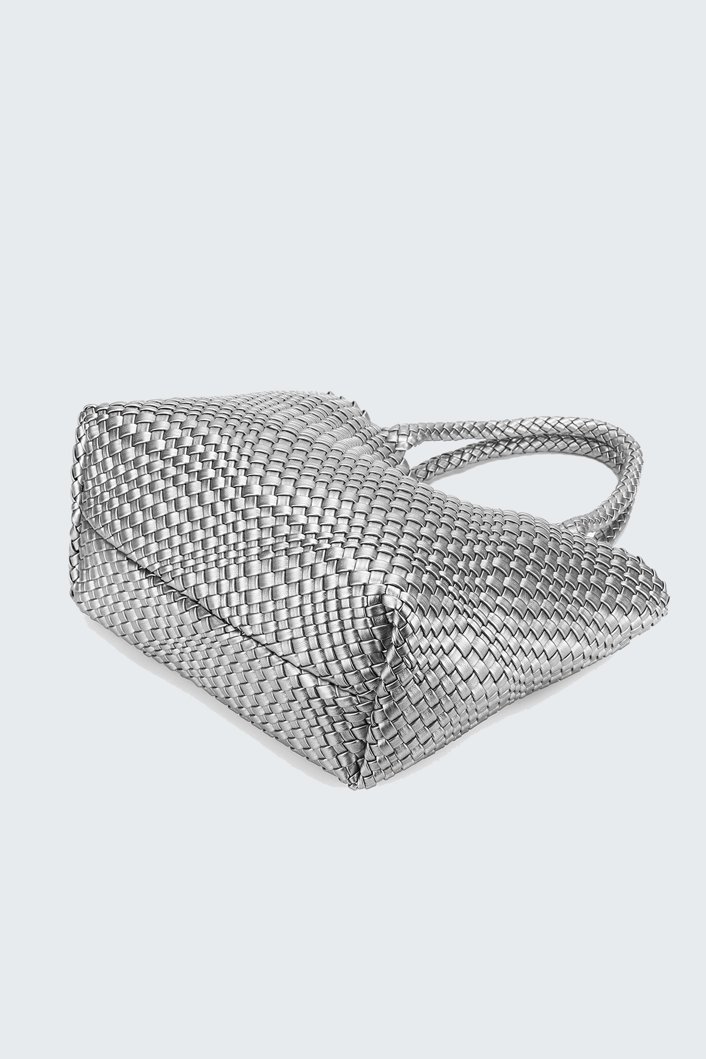 ST MORITZ 2 PIECE WOVEN BAG PEWTER