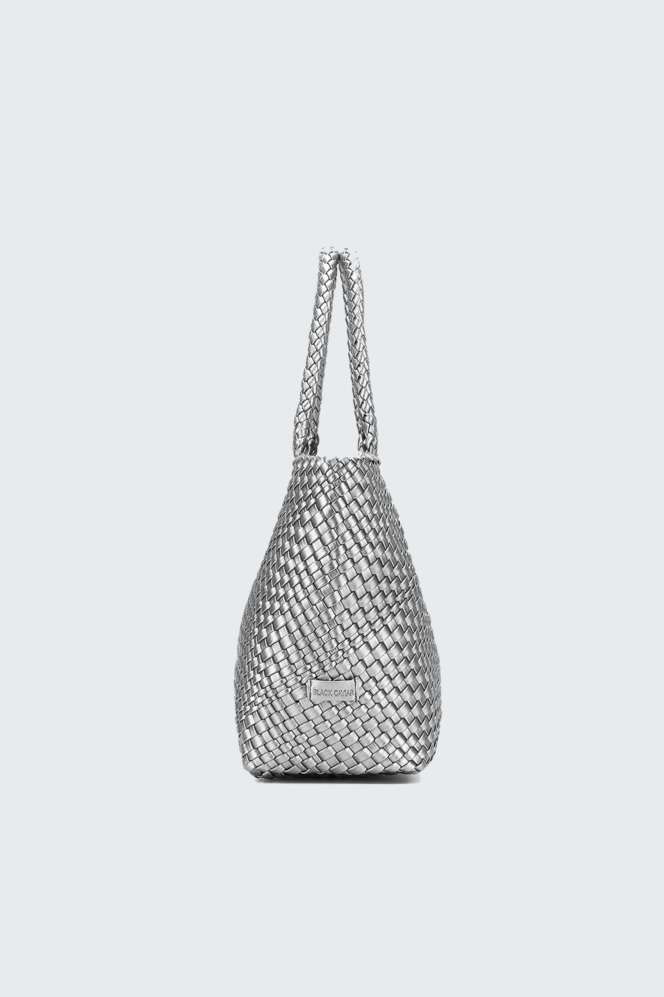 ST MORITZ 2 PIECE WOVEN BAG PEWTER