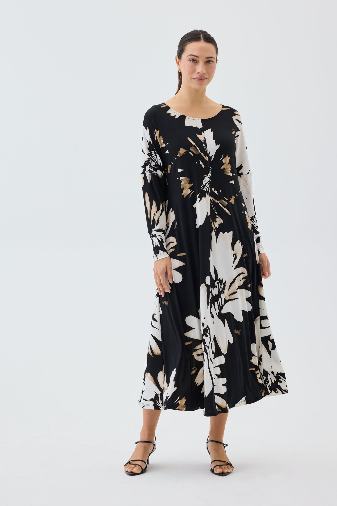FLORA L/S SWING DRESS