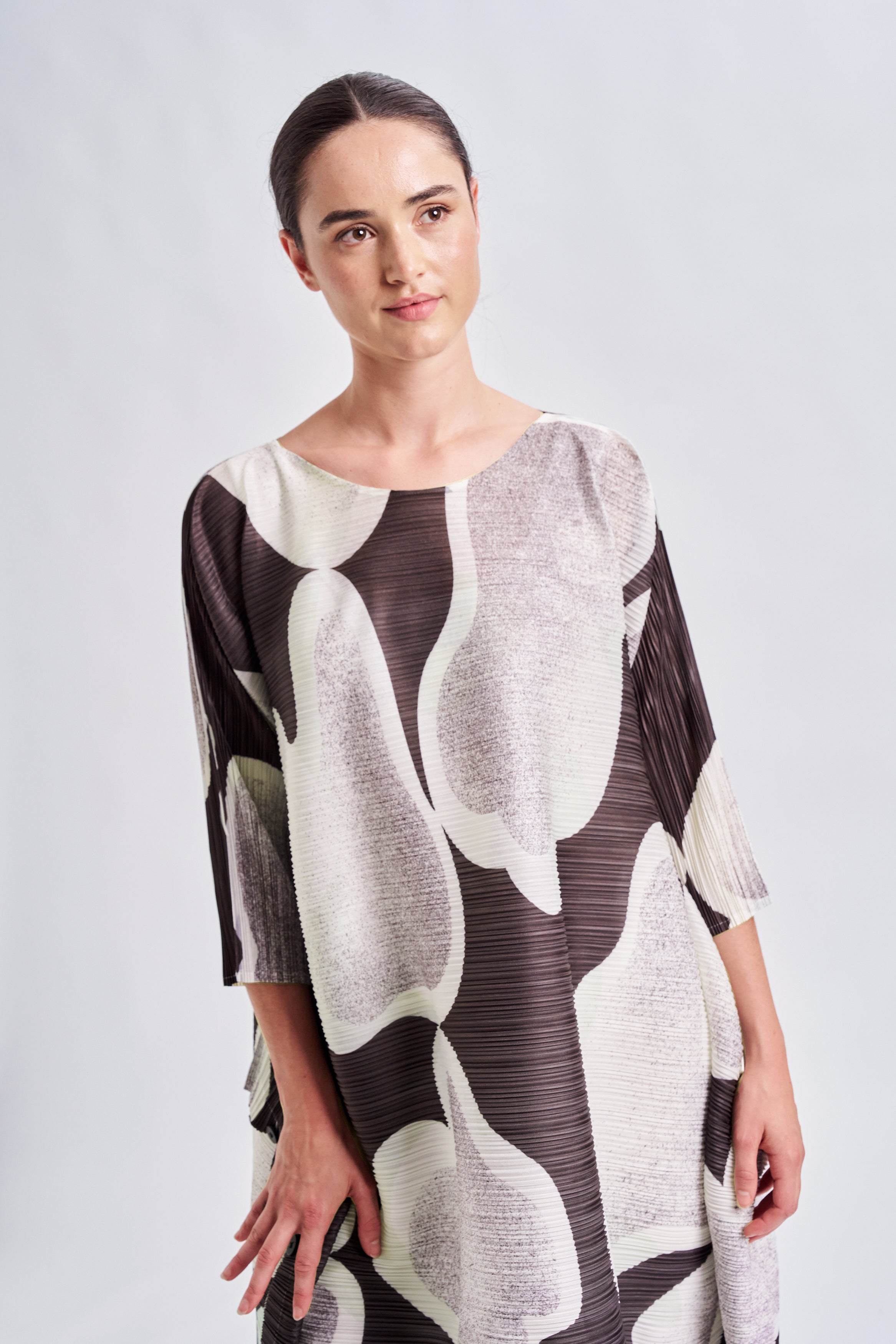 MODERNIST PLEATED DRESS