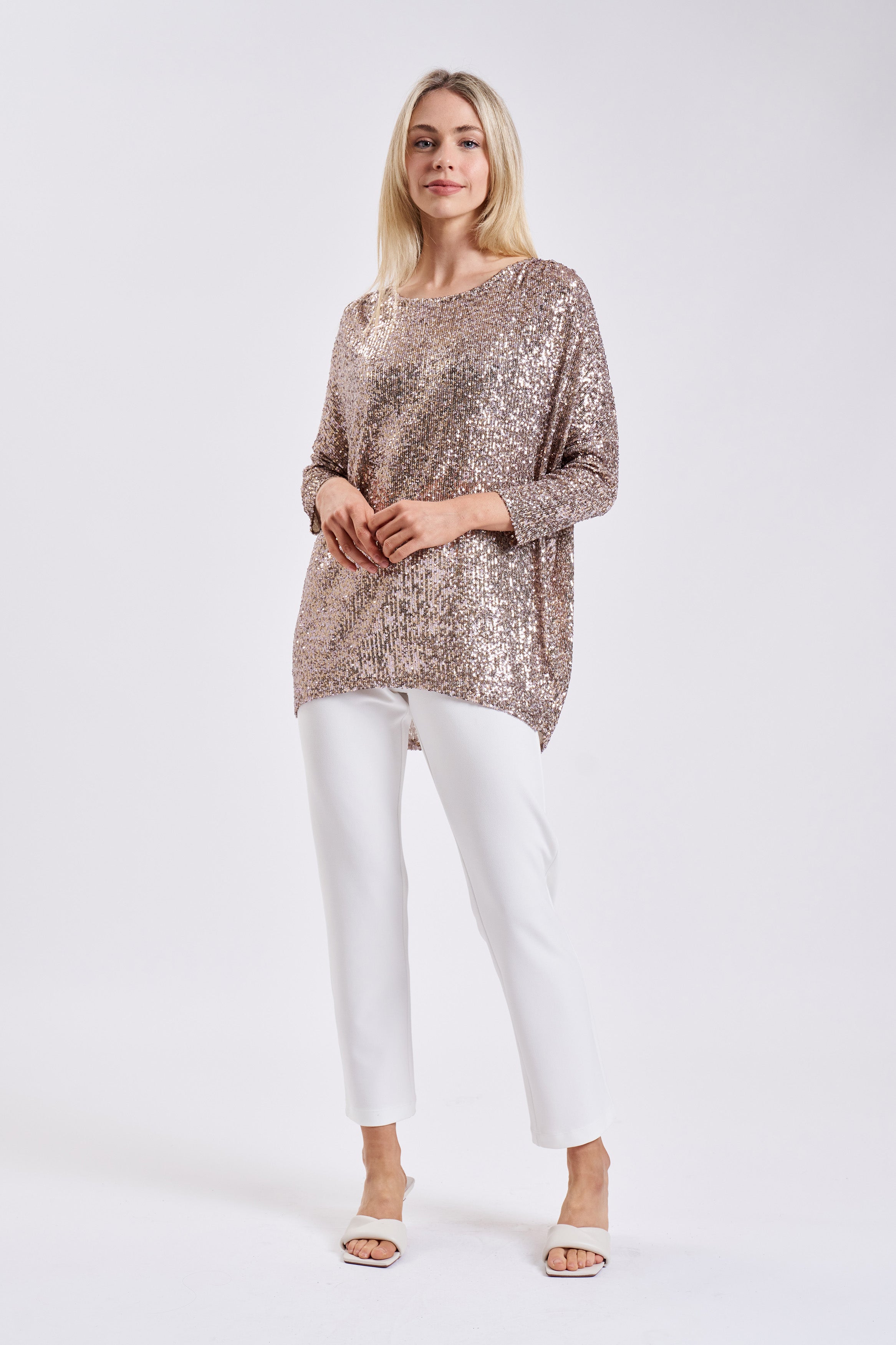SEQUIN SASSY TOP