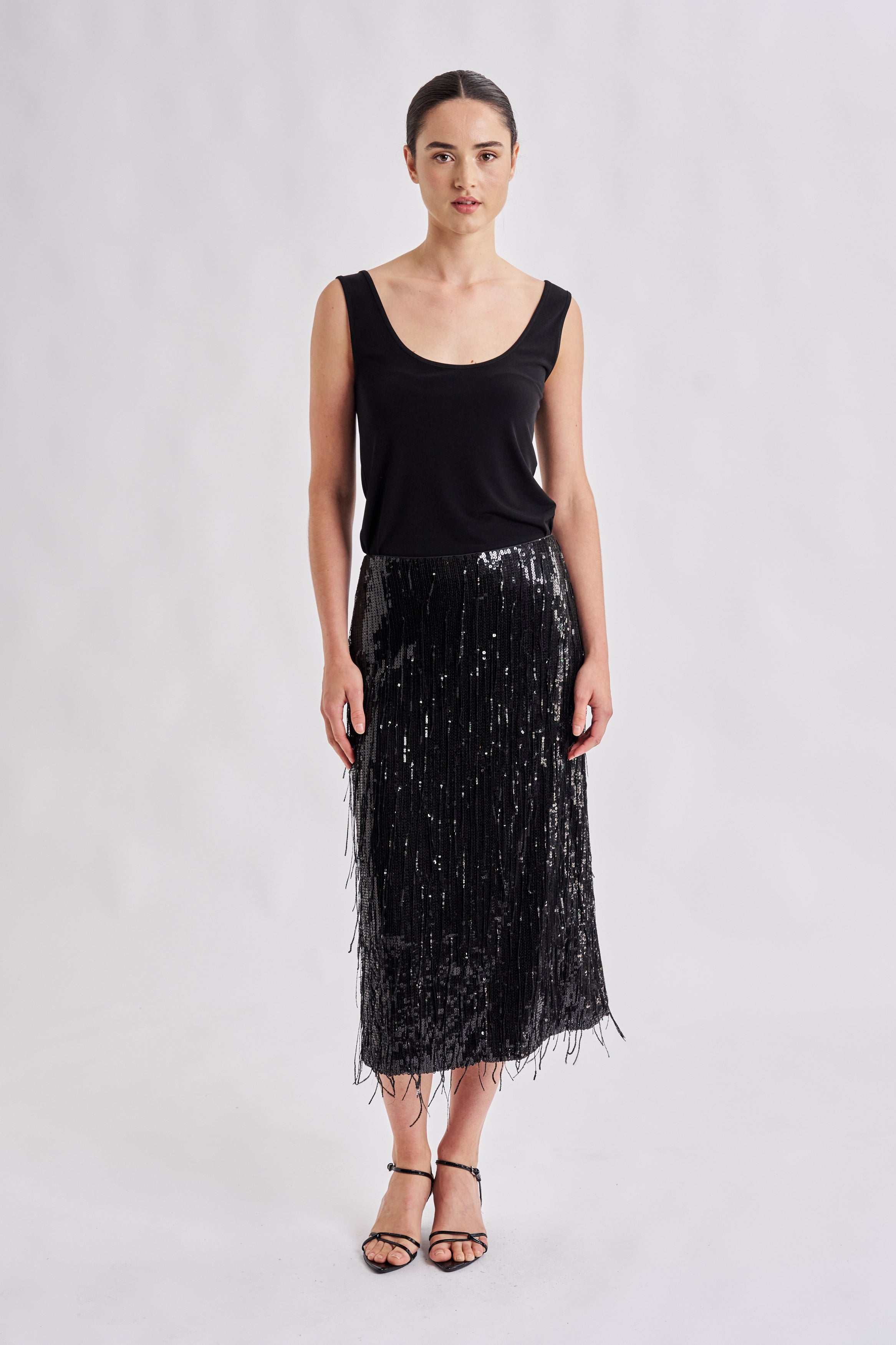 NIGHTFALL SEQUIN SKIRT