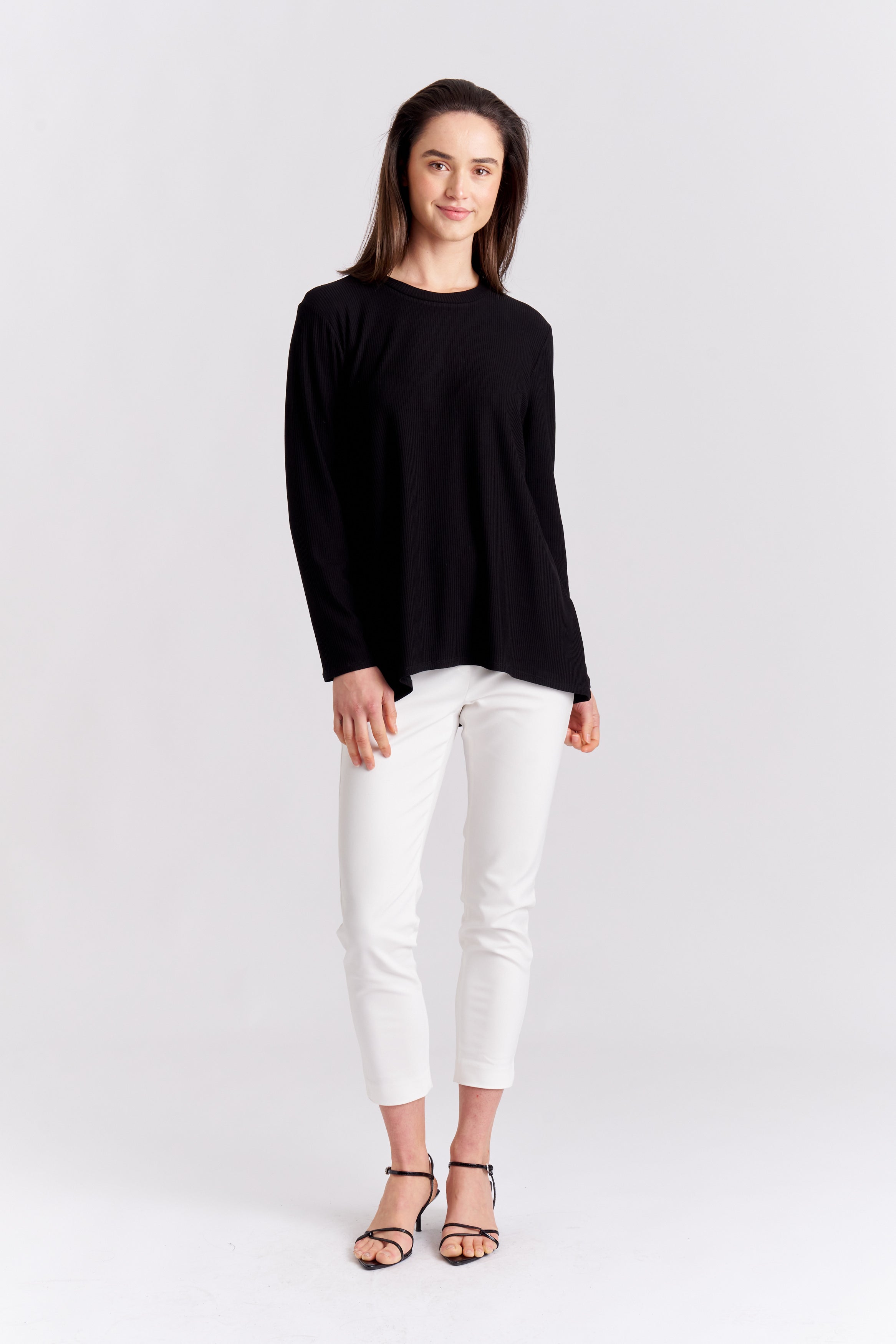 L/S RIB SWING TOP