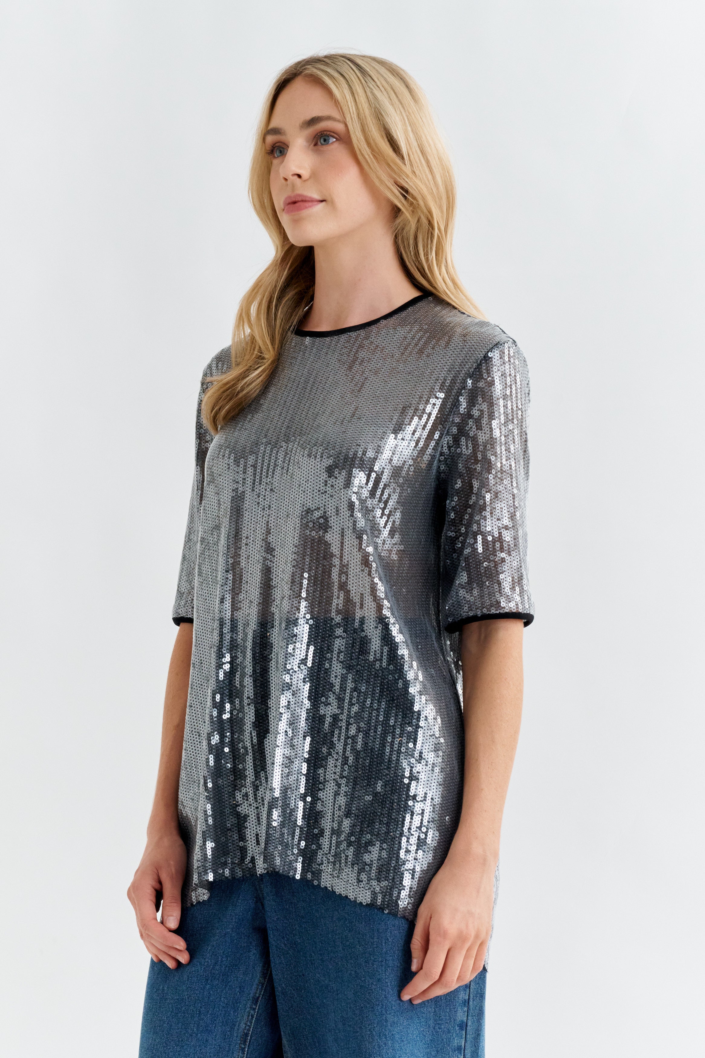 LUNA SEQUIN TEE