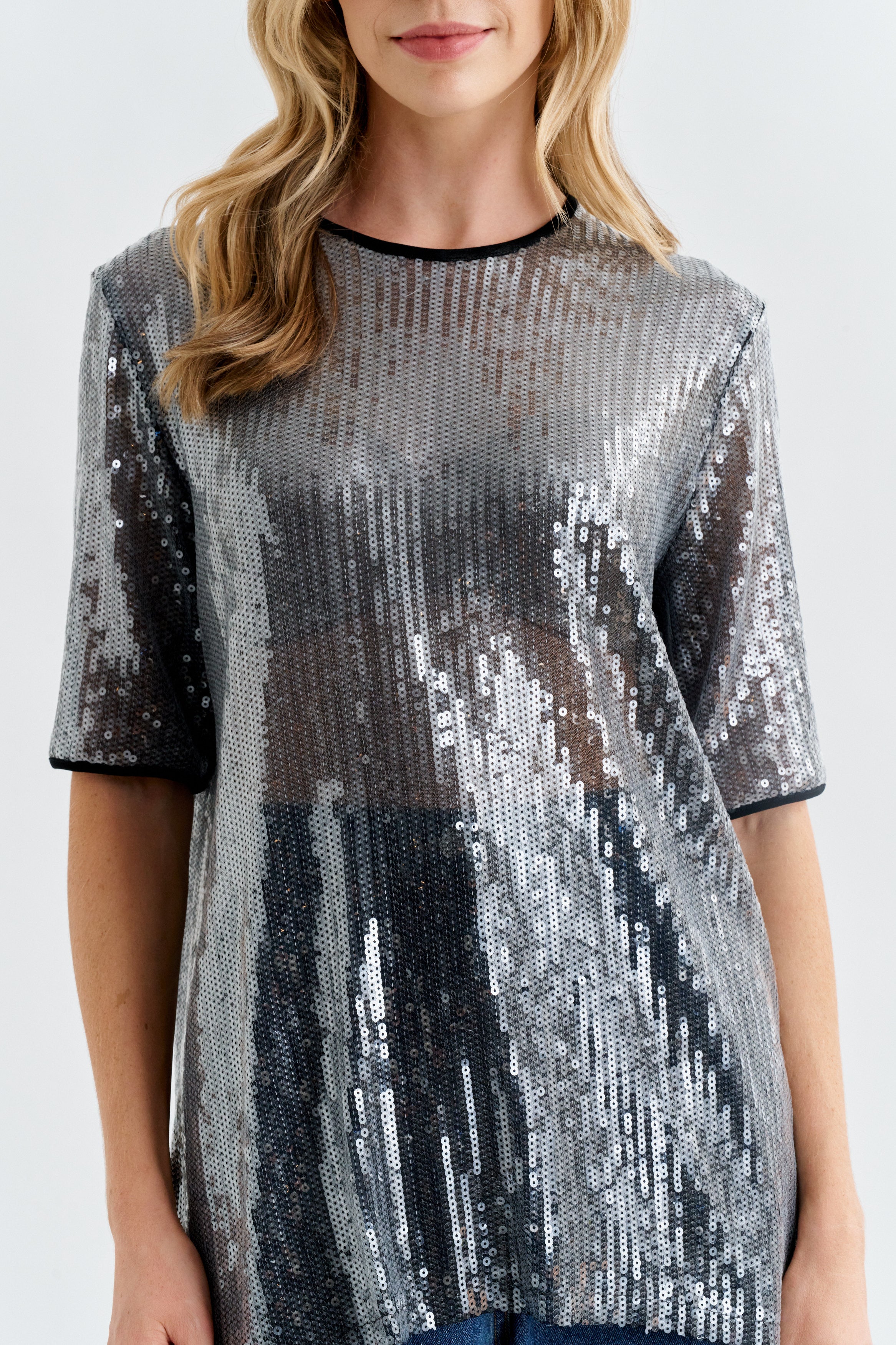 LUNA SEQUIN TEE