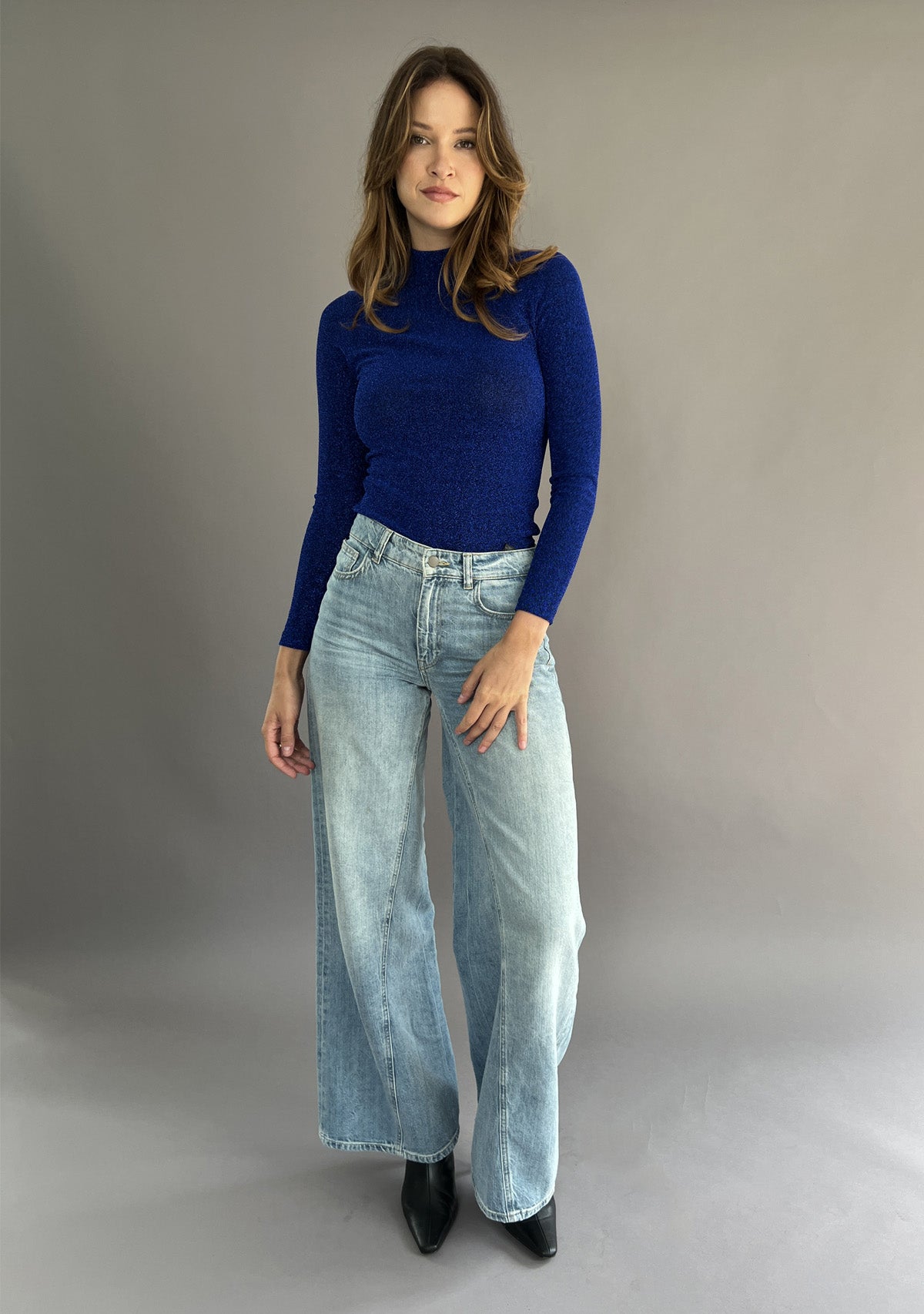 GLITTER LONG SLEEVE TOP