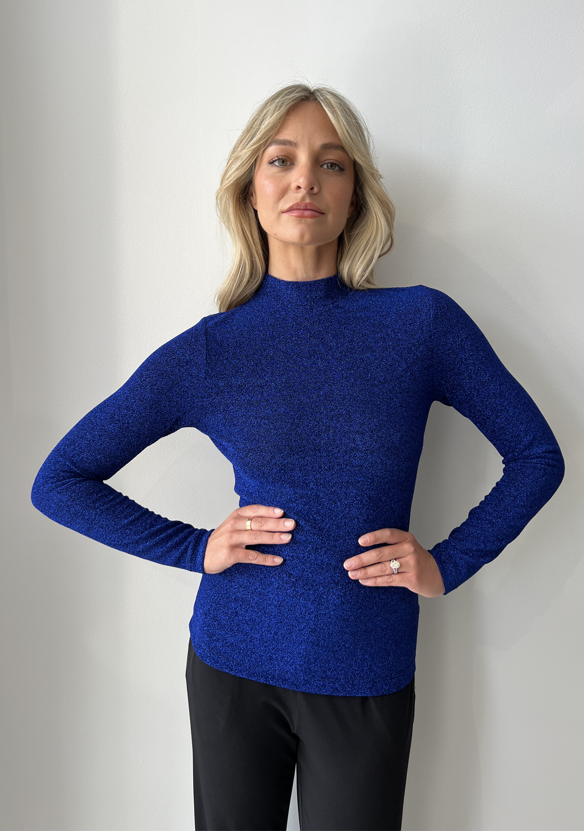 GLITTER LONG SLEEVE TOP