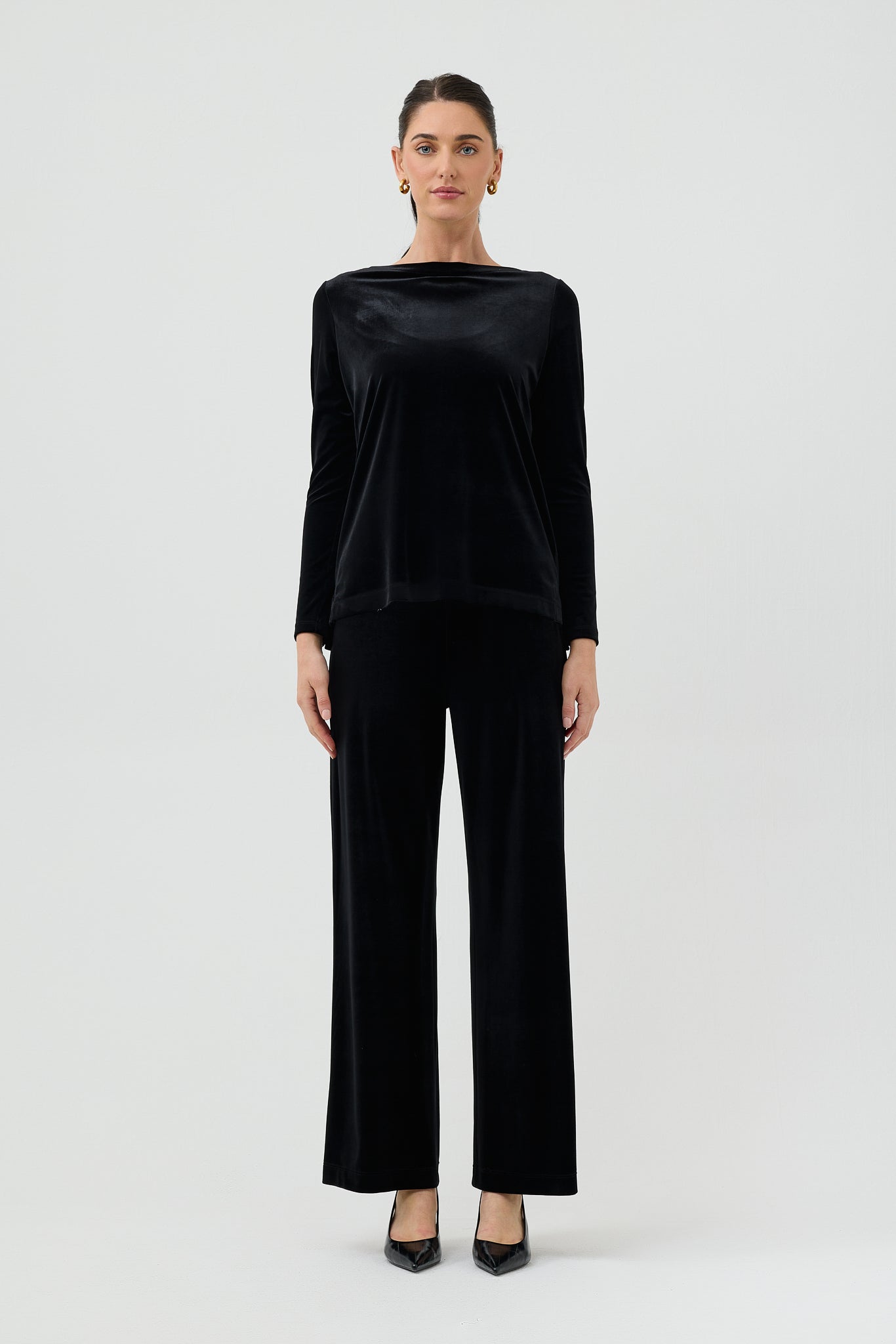 VELVET L/S BOATNECK TOP
