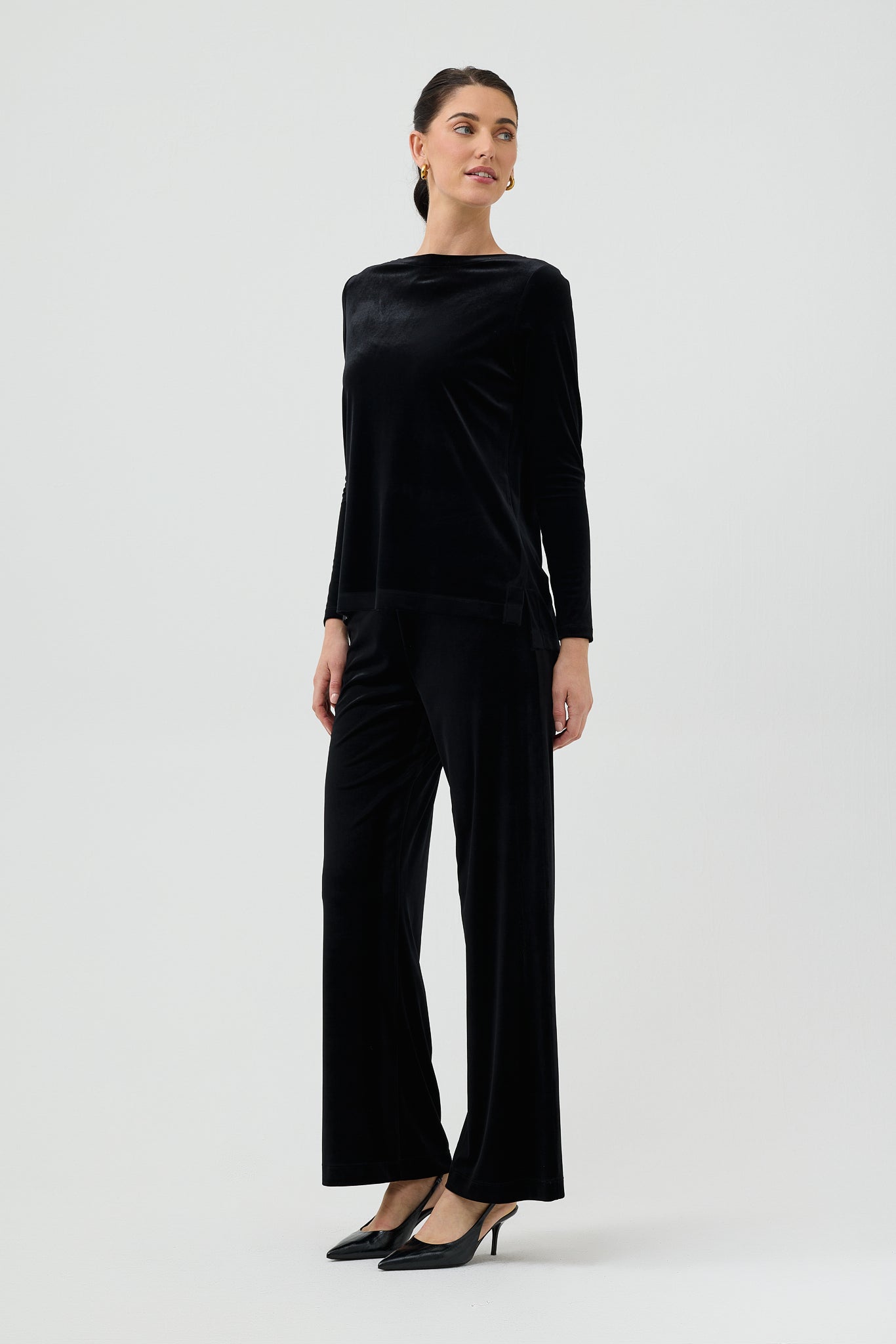 VELVET L/S BOATNECK TOP