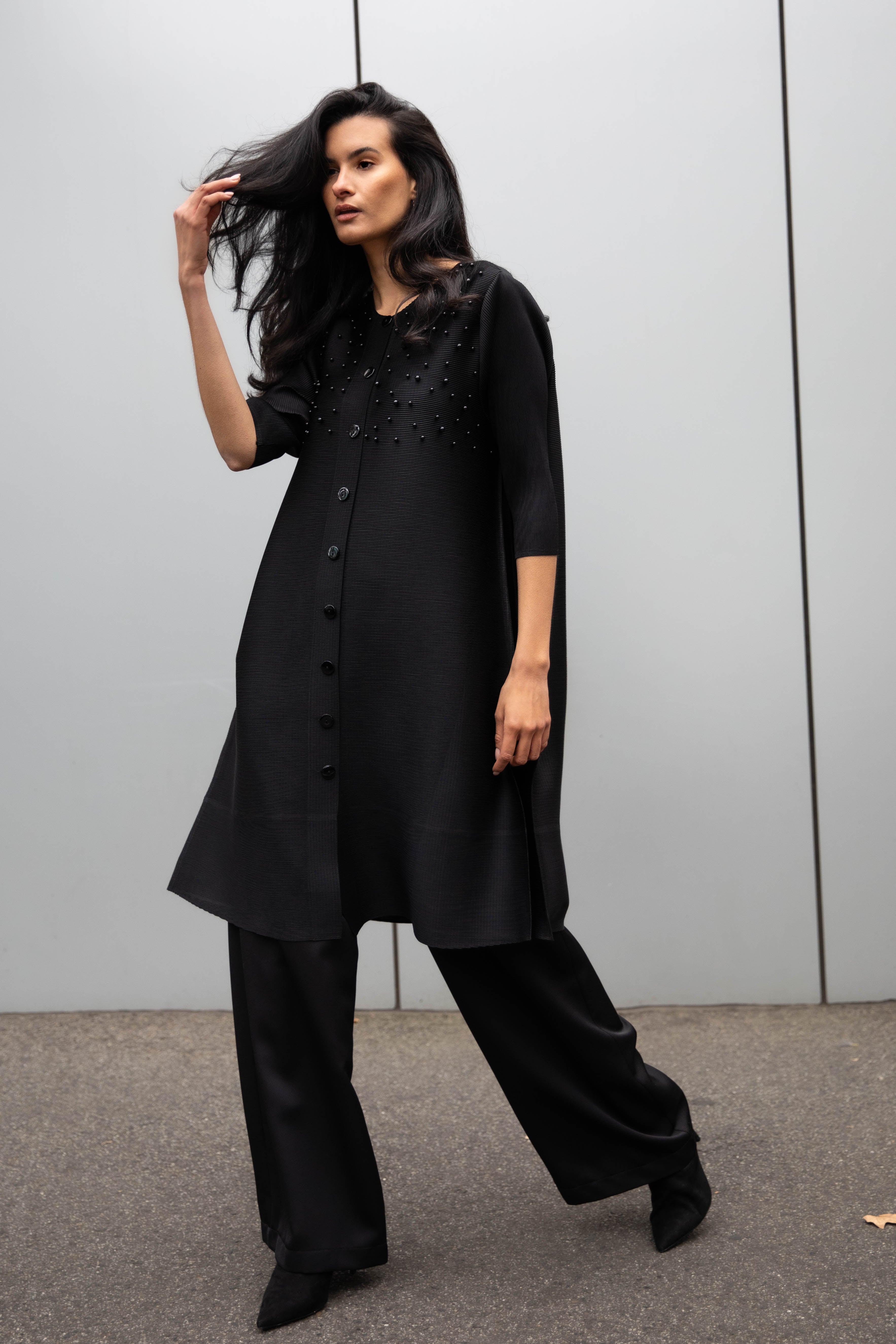 ADORN PLEATED JACKET