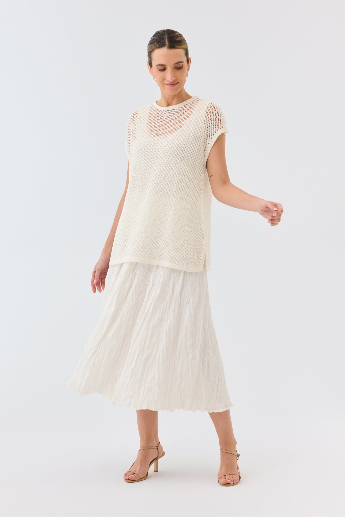 GROOVE CRINKLE SKIRT