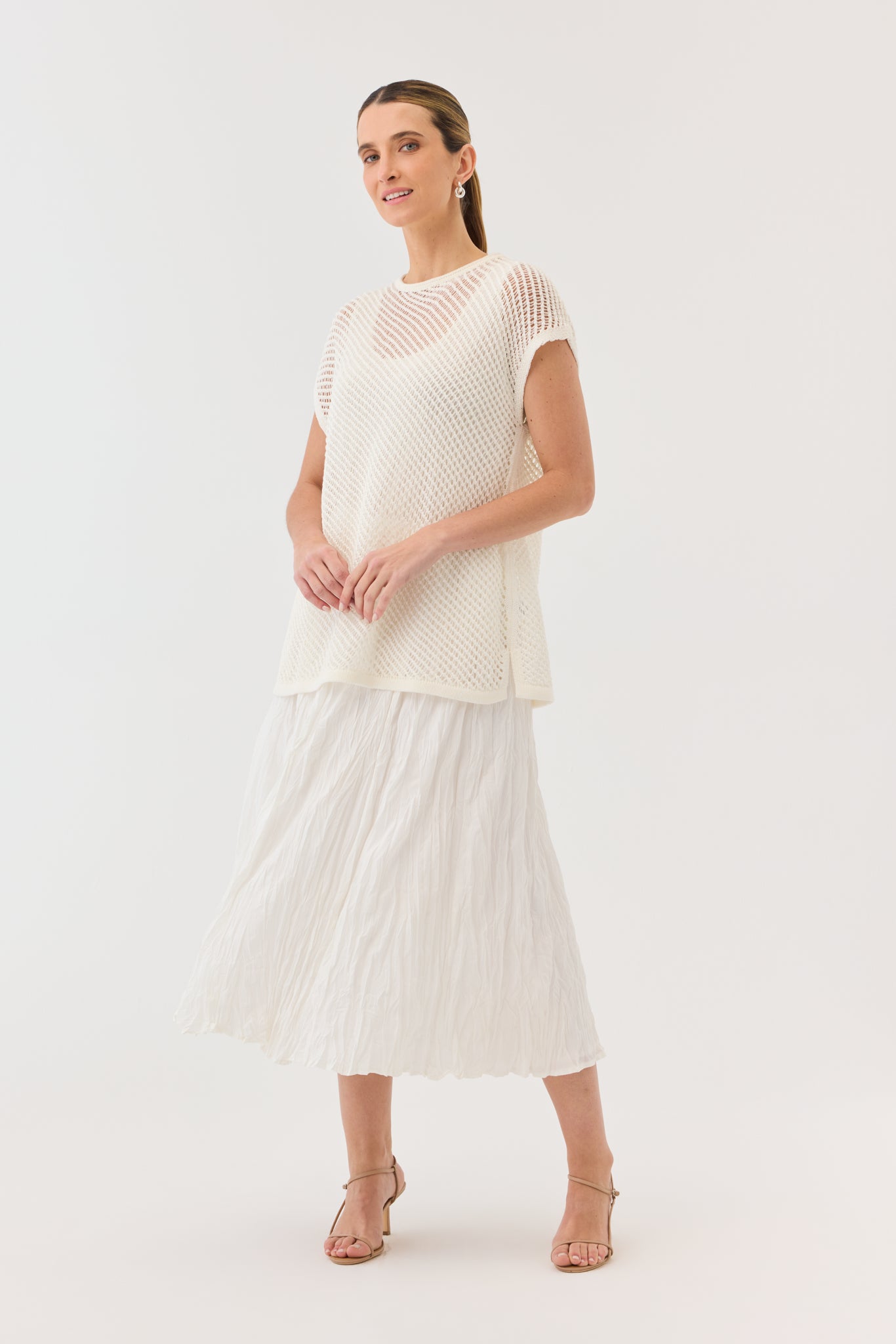 GROOVE CRINKLE SKIRT