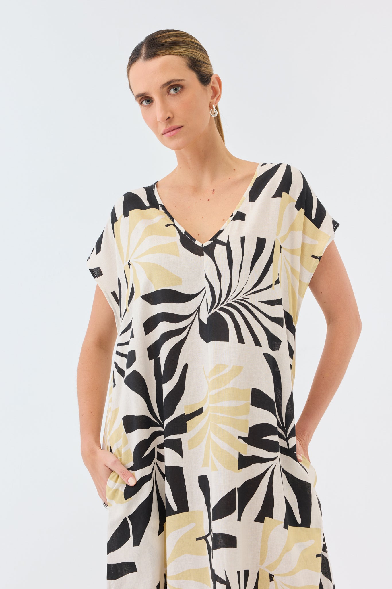 VACATION LINEN DRESS