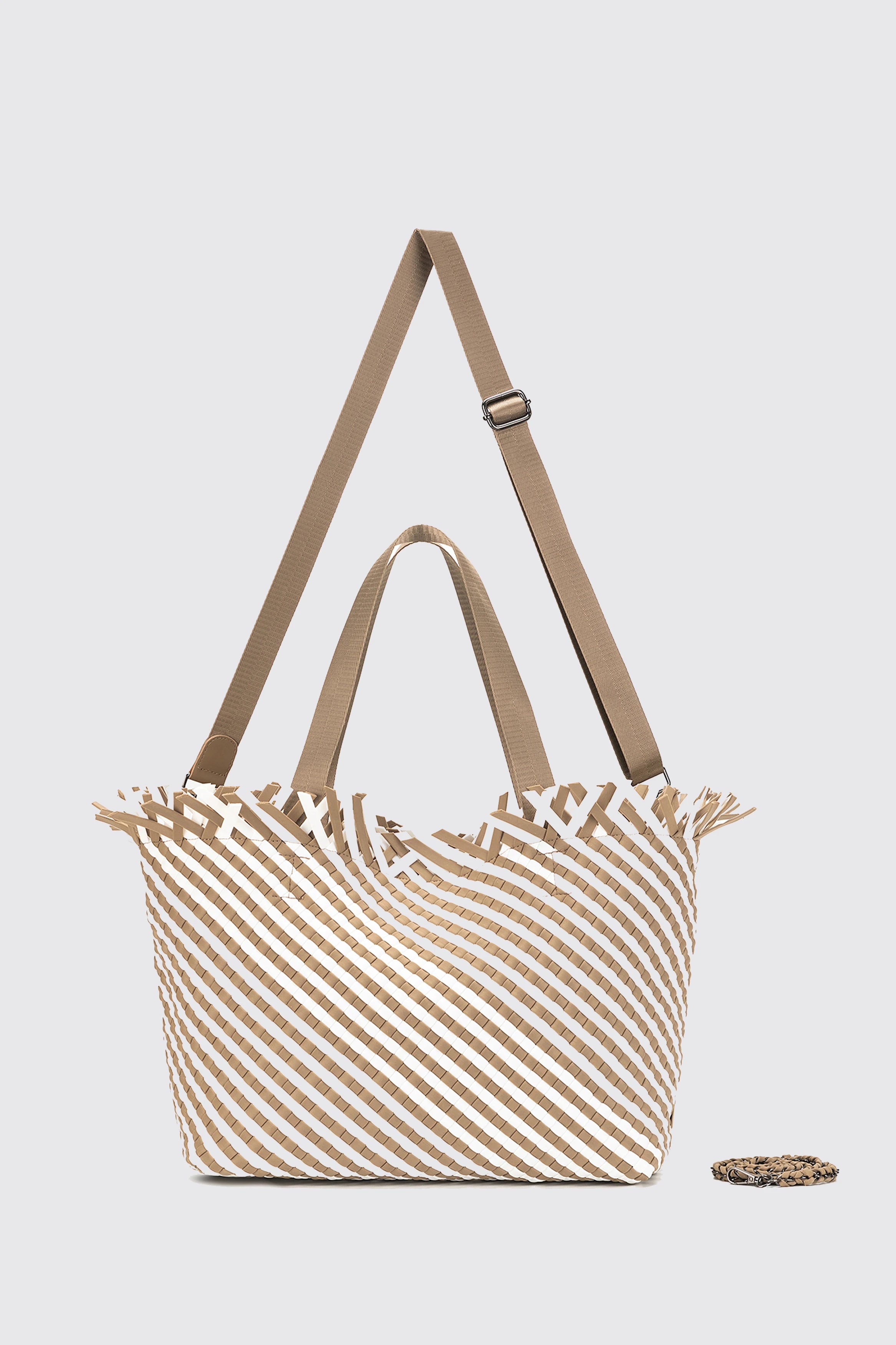 BAHAMA LARGE WOVEN TOTE BISCUIT