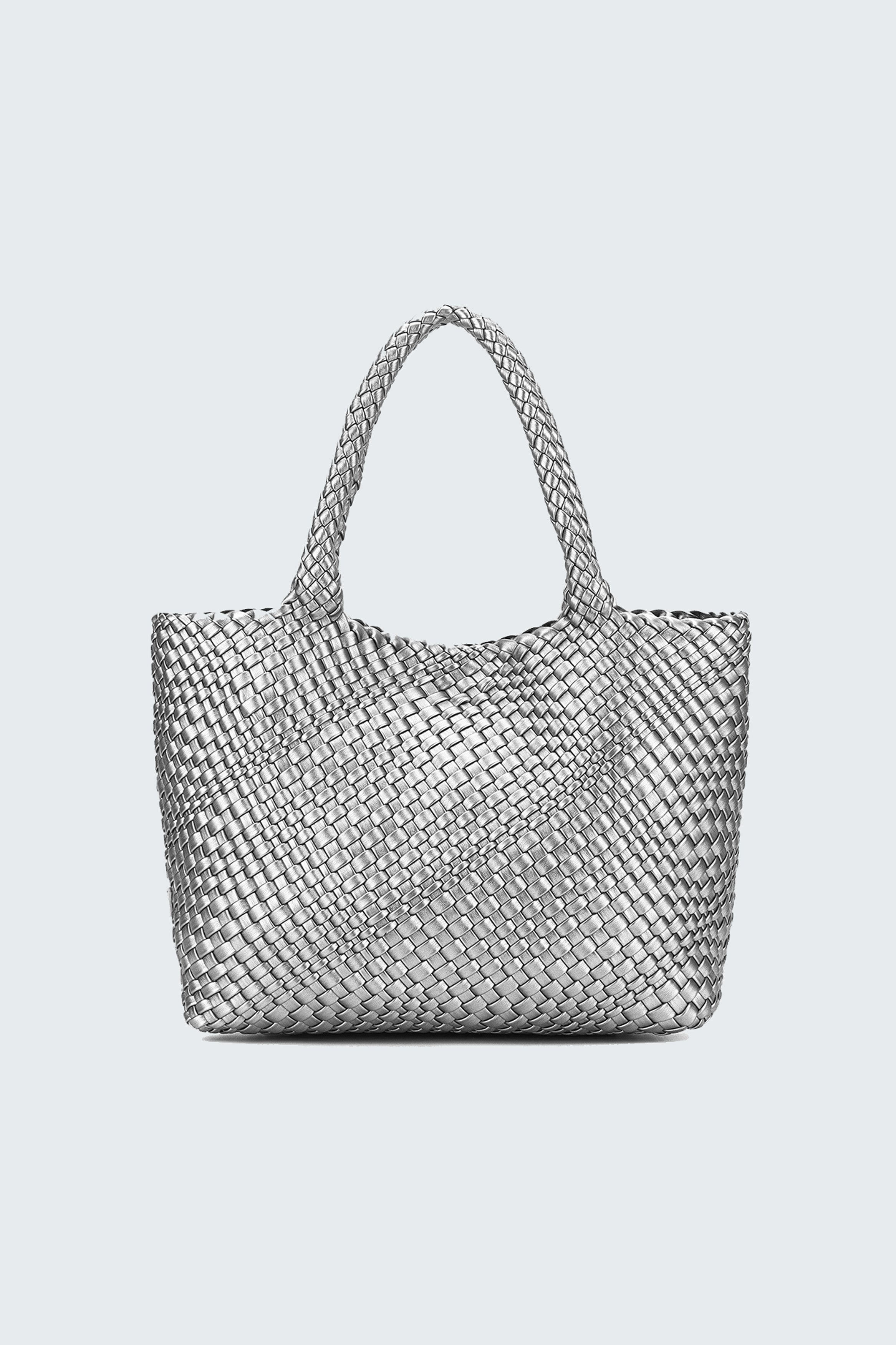 ST MORITZ 2 PIECE WOVEN BAG PEWTER