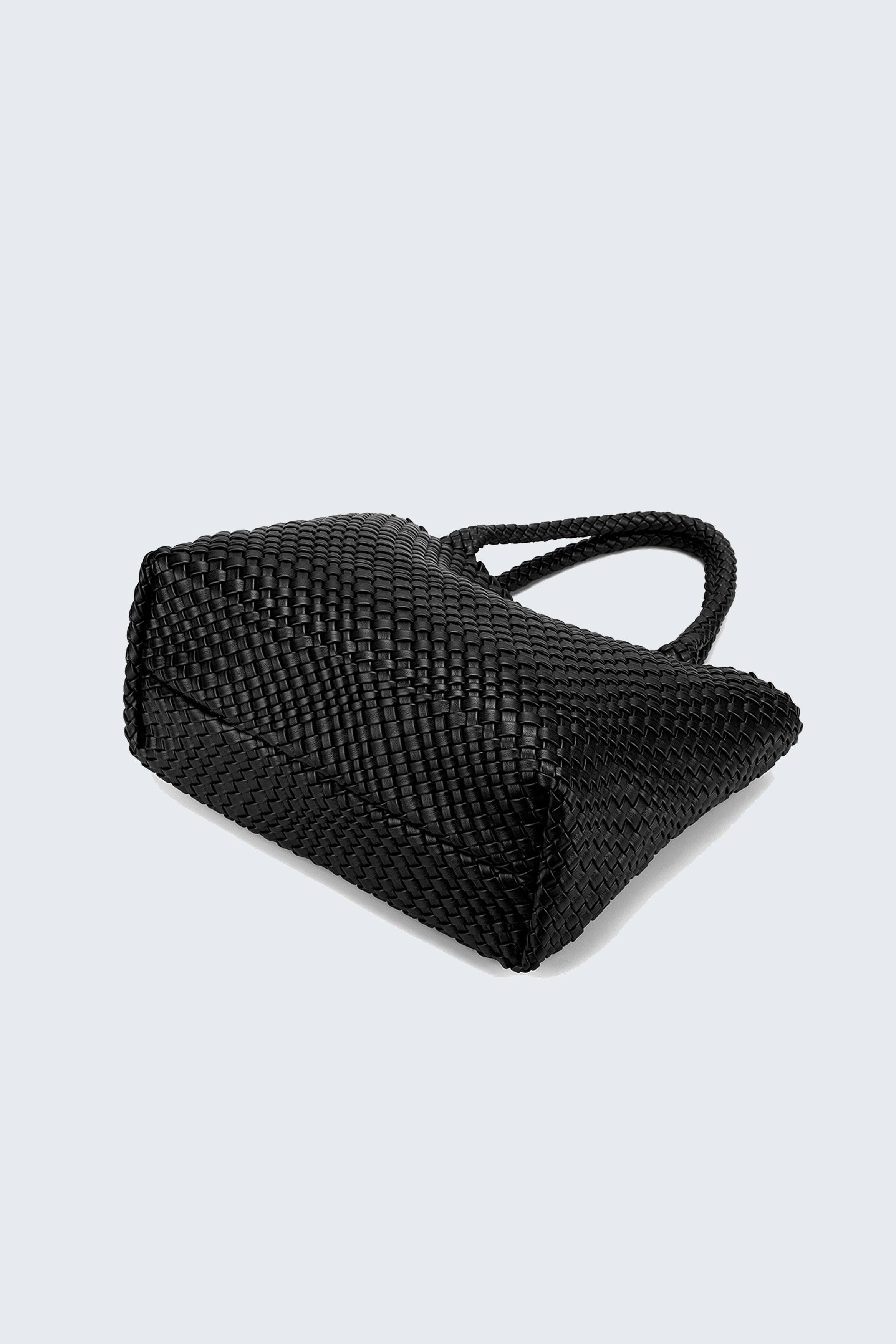 ST MORITZ 2 PIECE WOVEN BAG BLACK