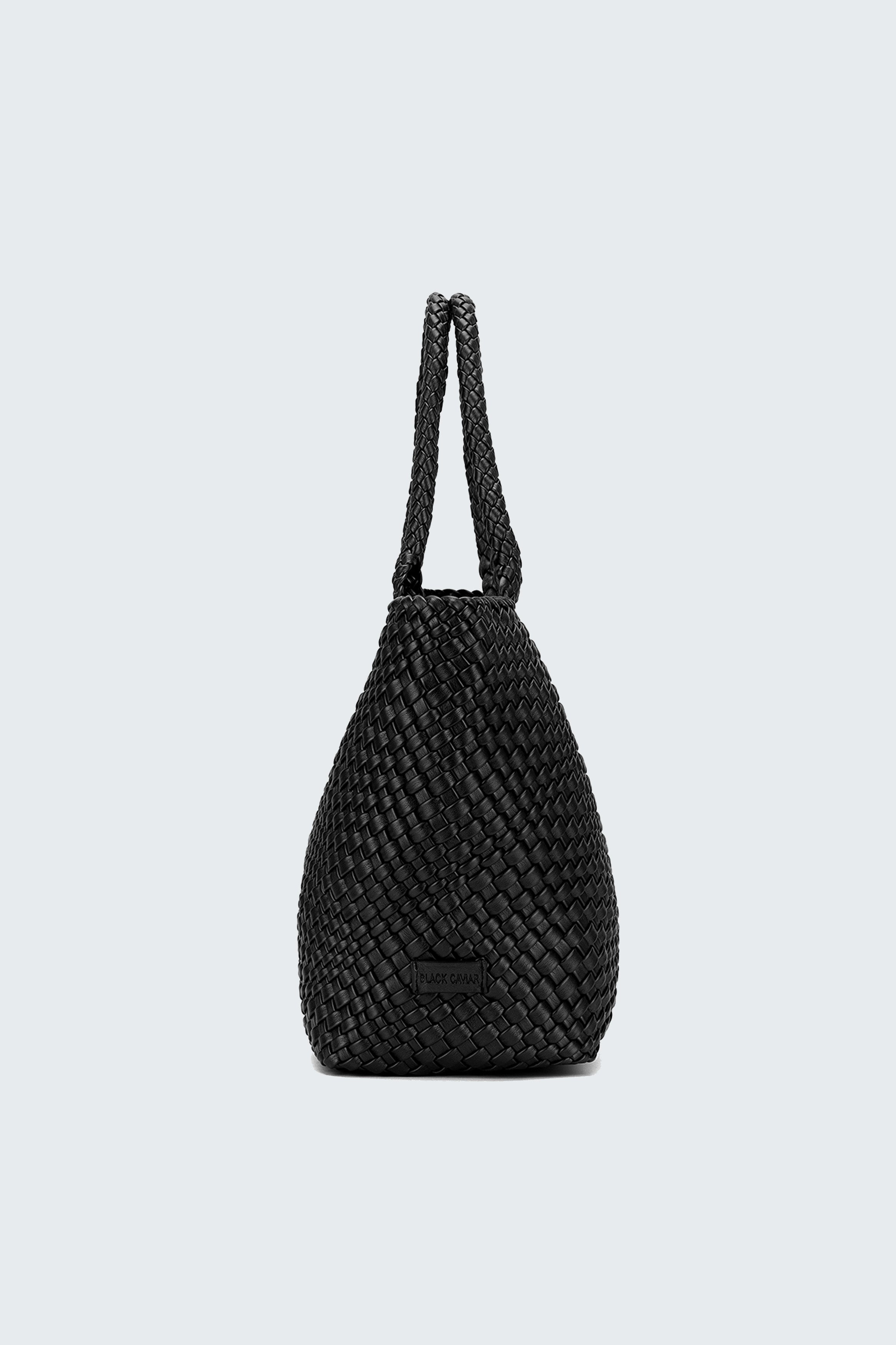 ST MORITZ 2 PIECE WOVEN BAG BLACK
