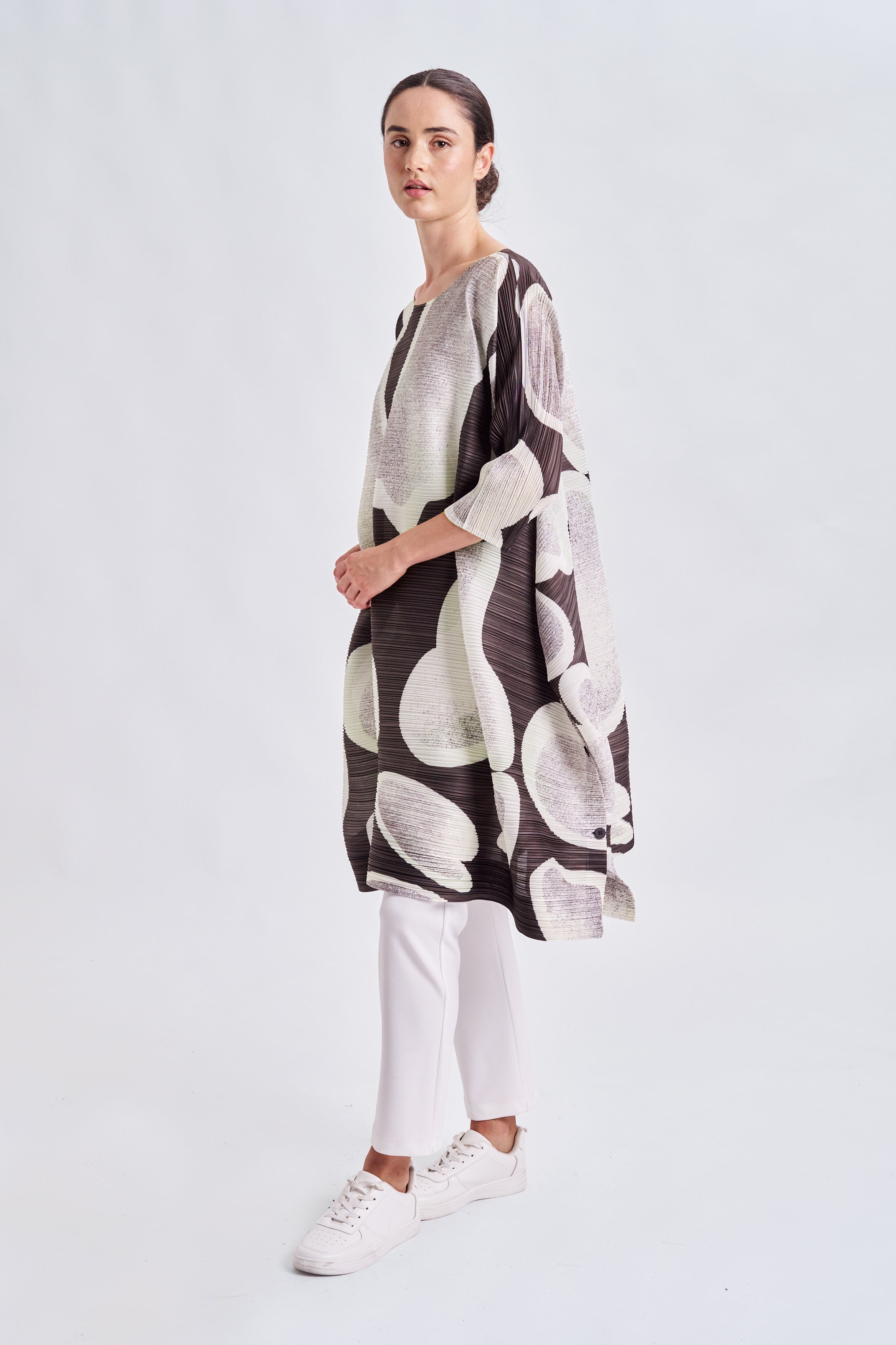 MODERNIST PLEATED DRESS