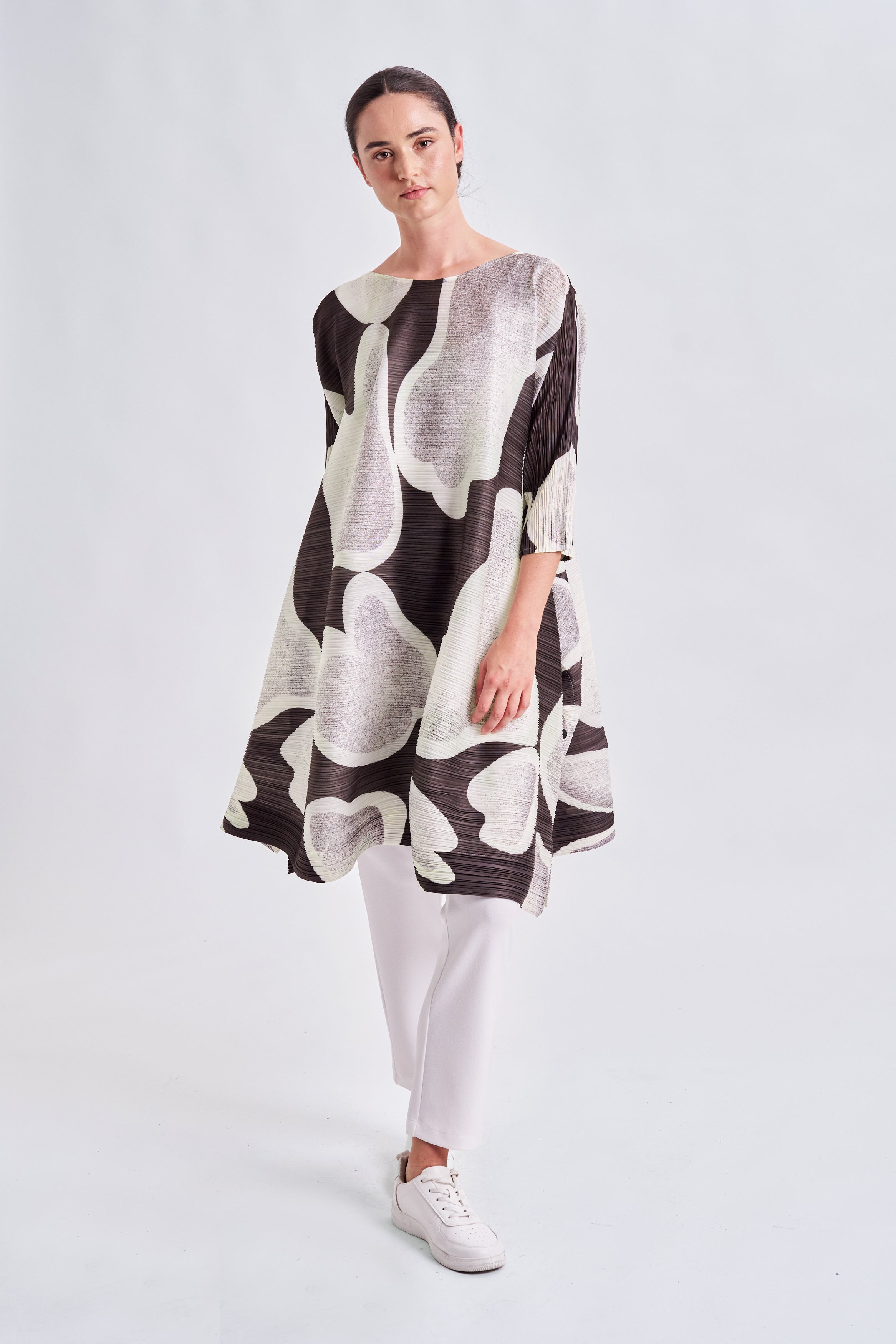 MODERNIST PLEATED DRESS