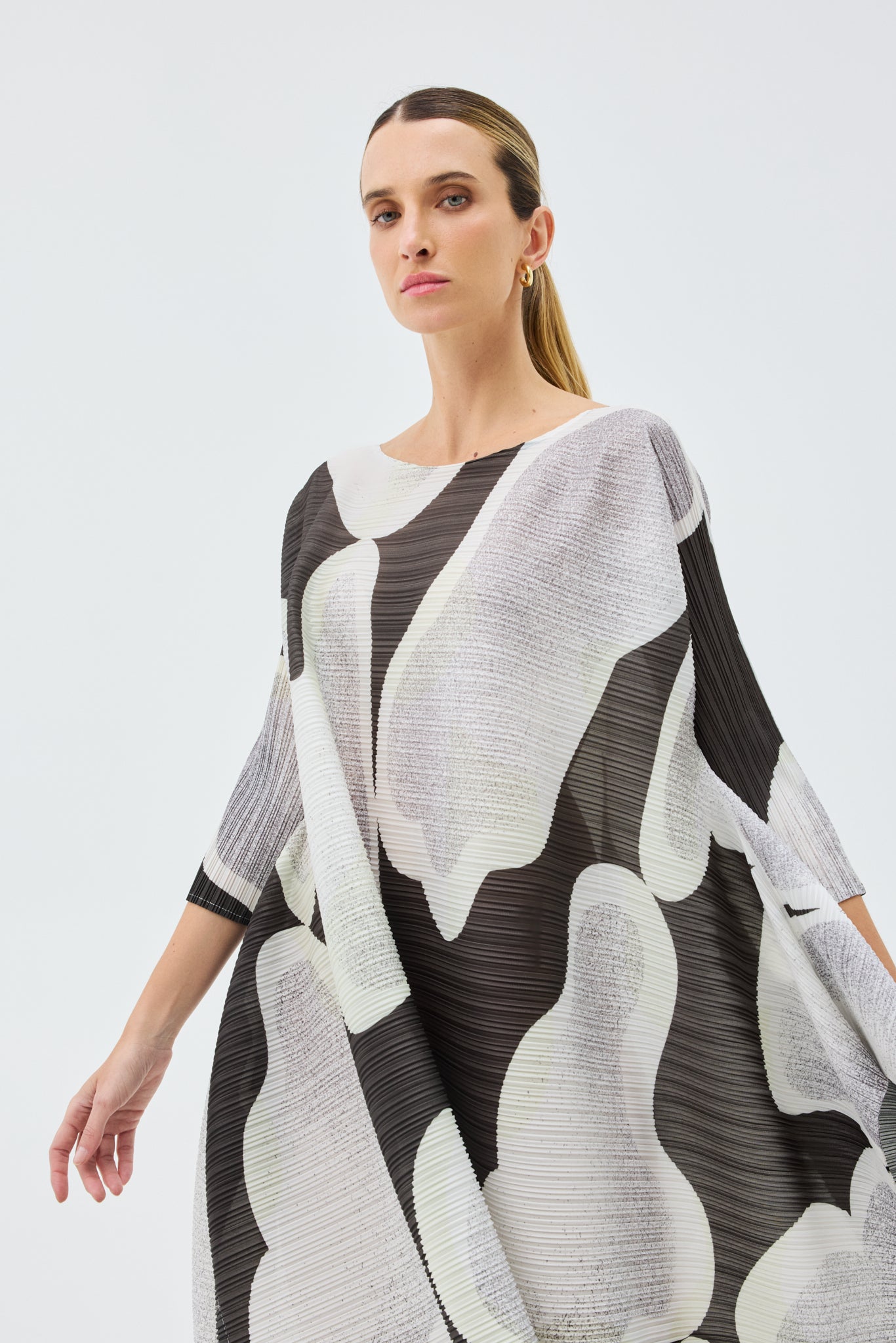 MODERNIST PLEATED DRESS