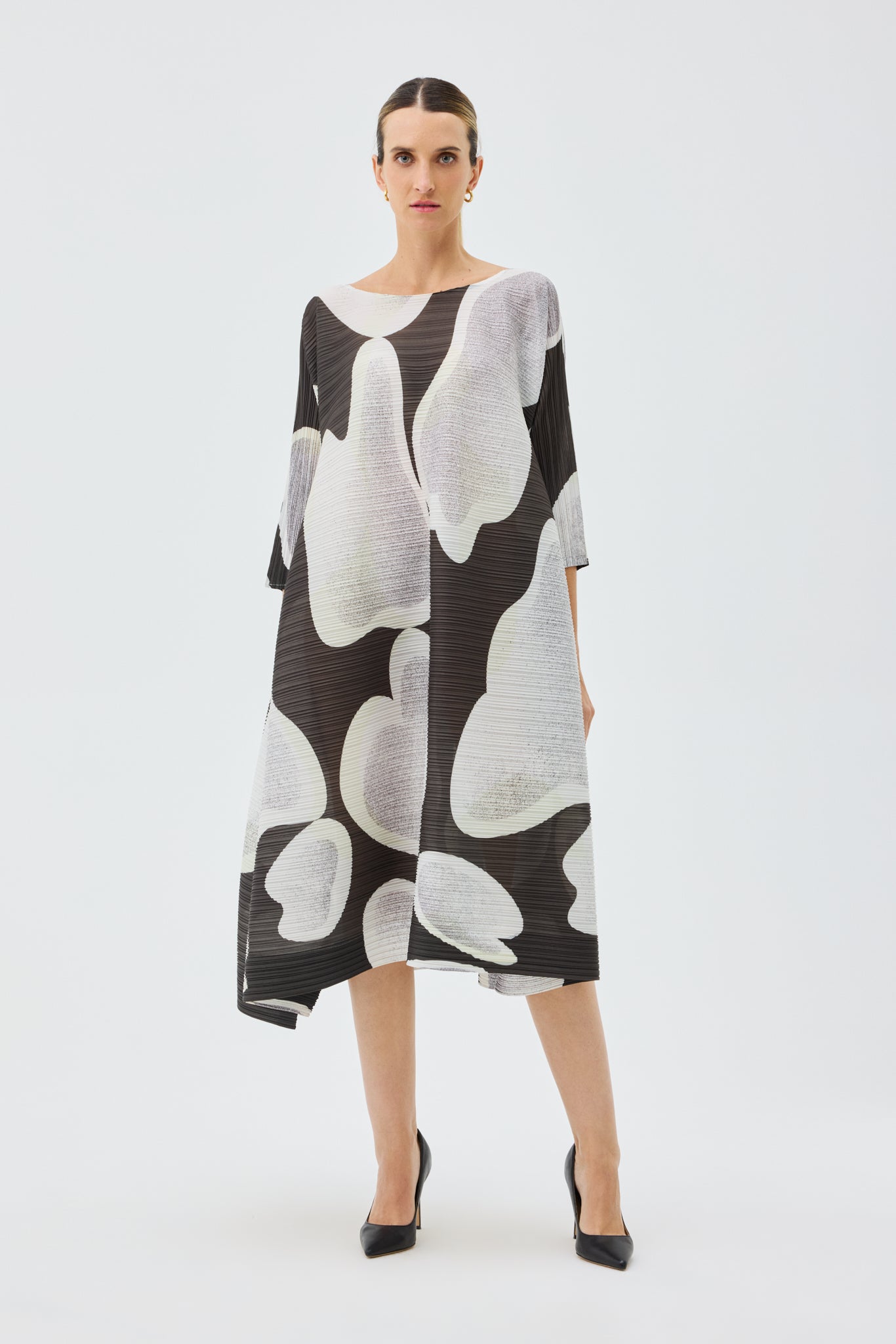 MODERNIST PLEATED DRESS