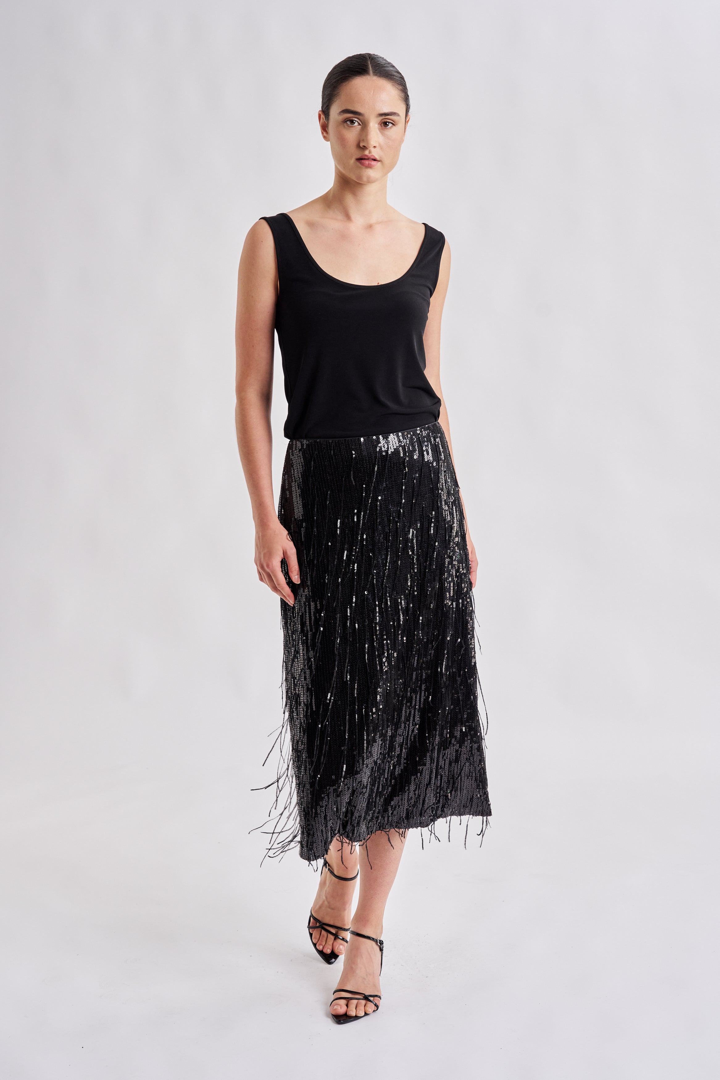 NIGHTFALL SEQUIN SKIRT
