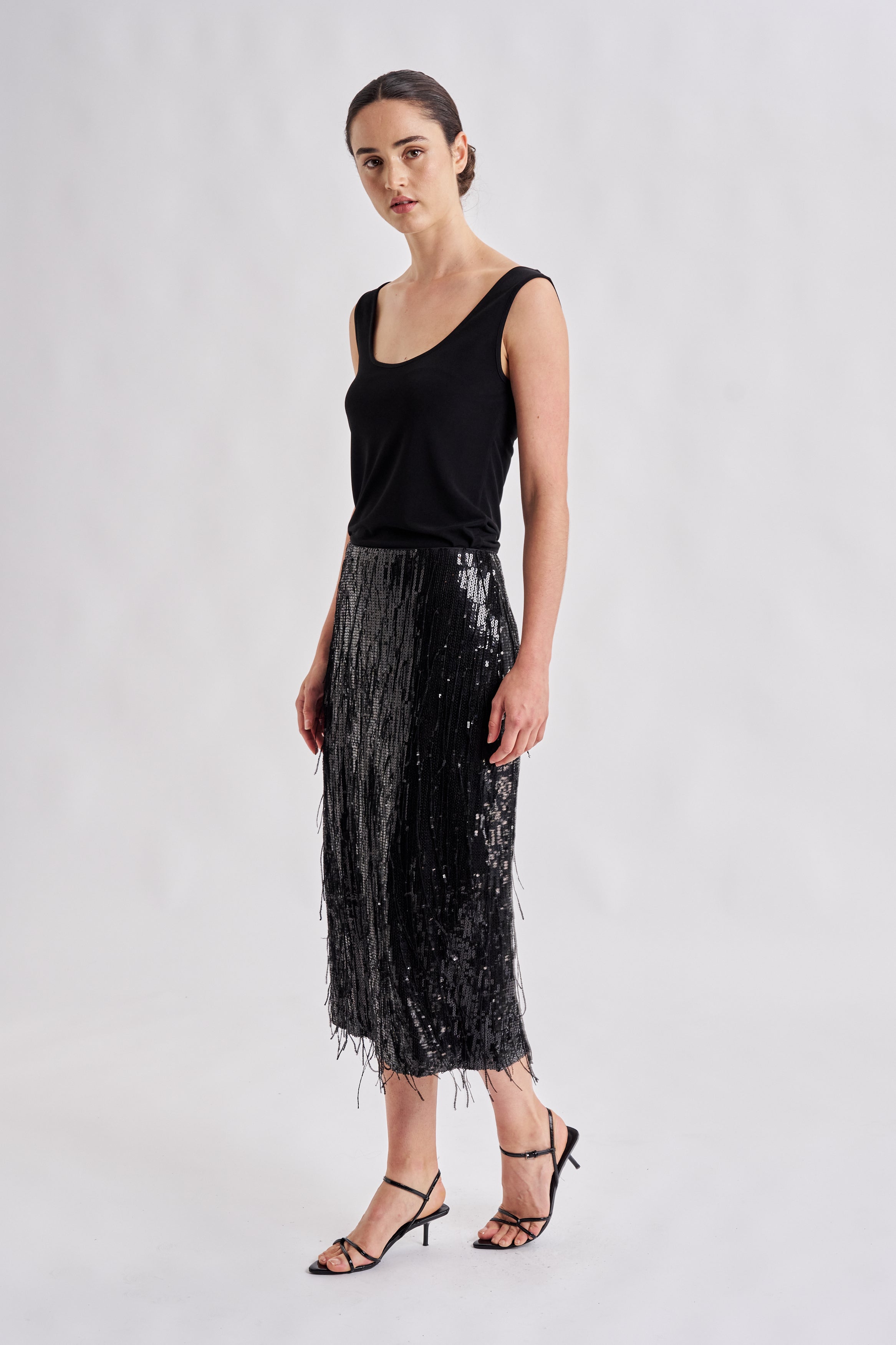 NIGHTFALL SEQUIN SKIRT