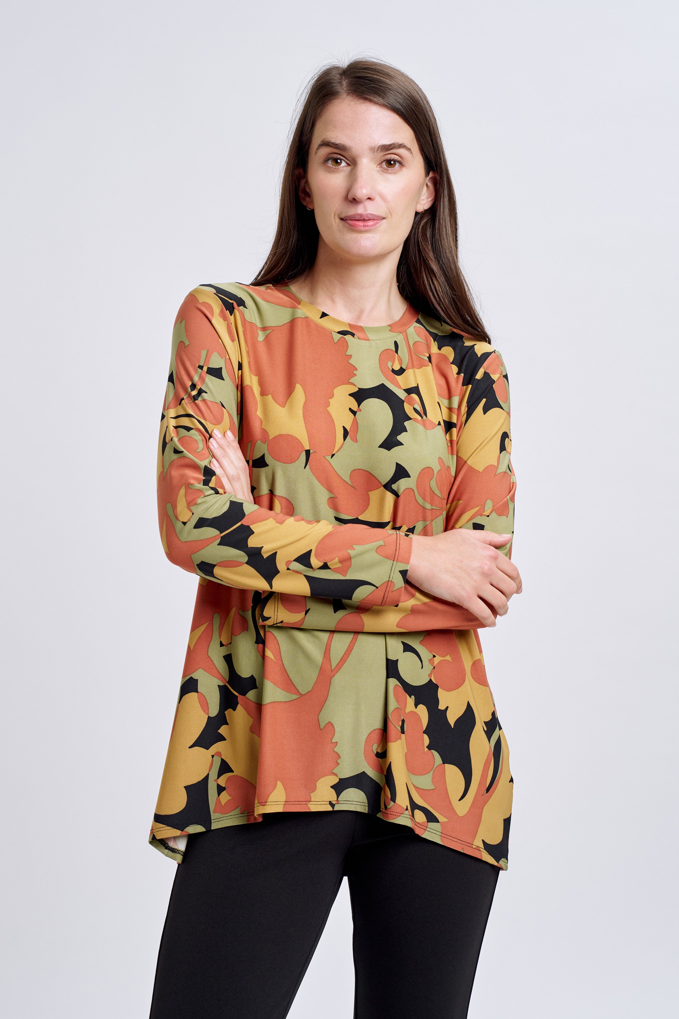 AMBER L/S SWING TOP