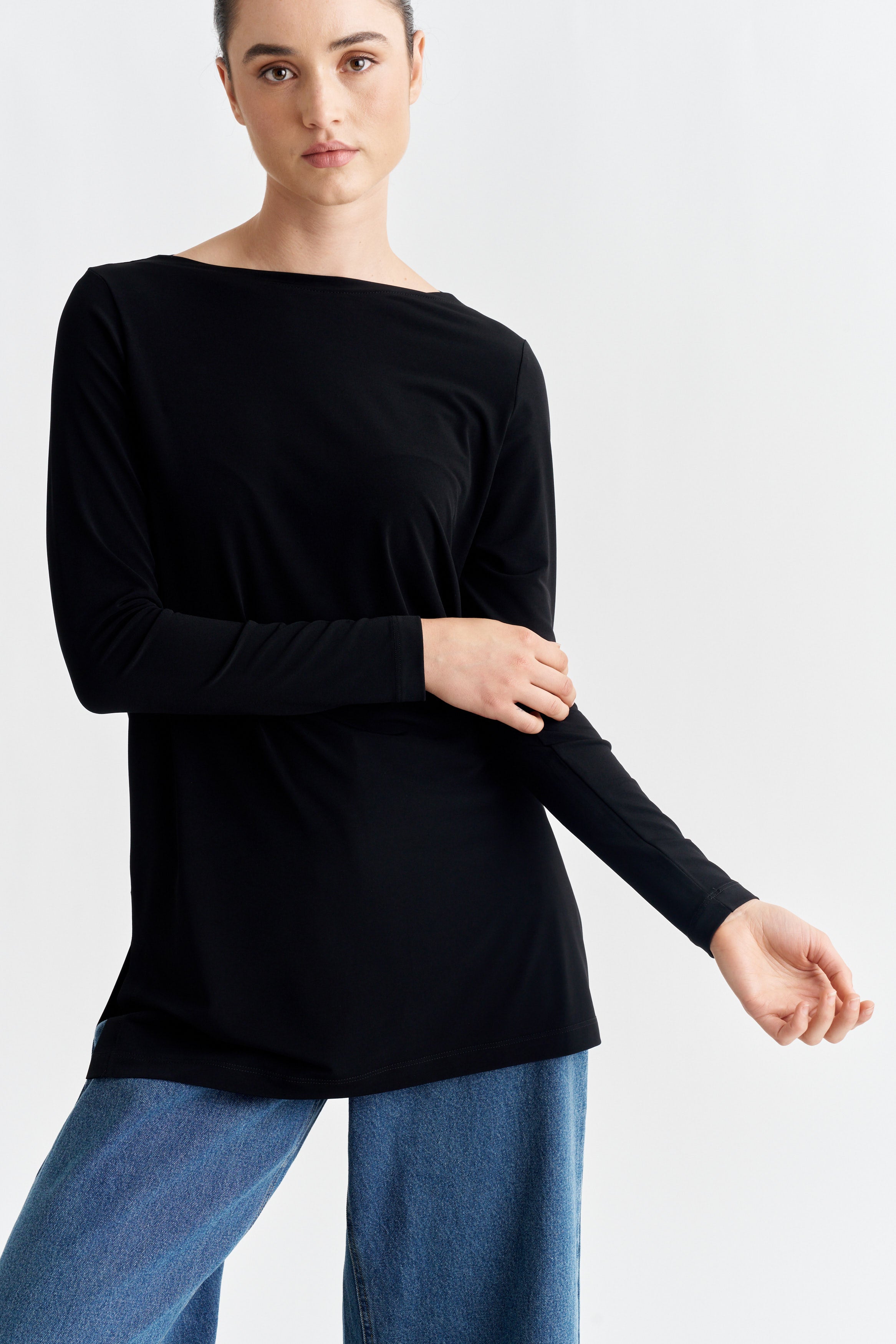 L/S BOATNECK TOP