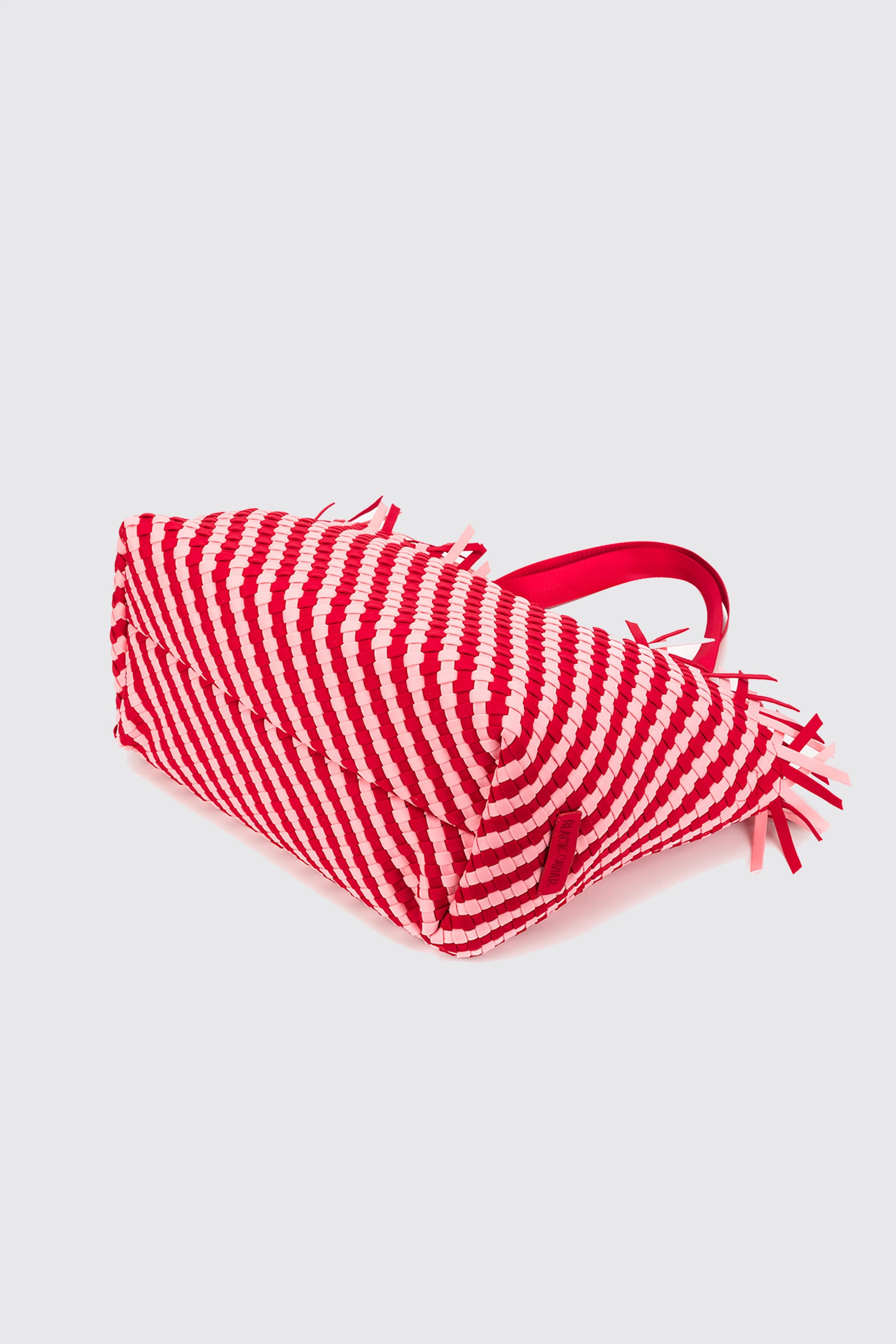 BAHAMA WOVEN TOTE PINK/RED