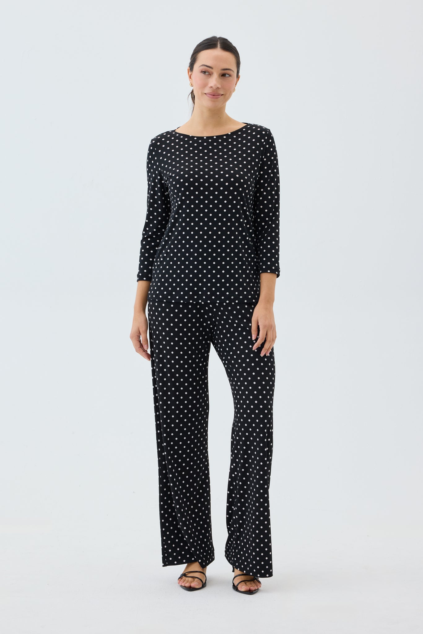 POLKA DOT BOATNECK