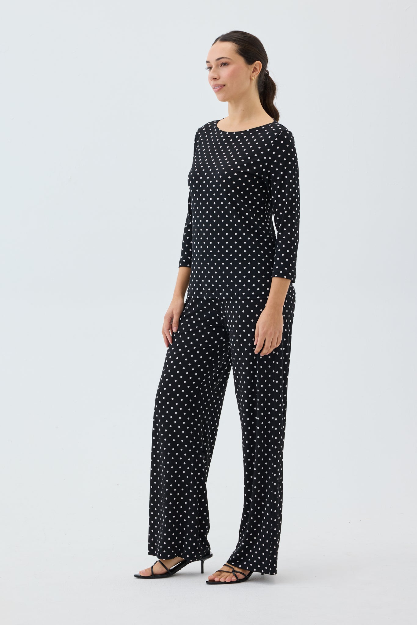 POLKA DOT BOATNECK